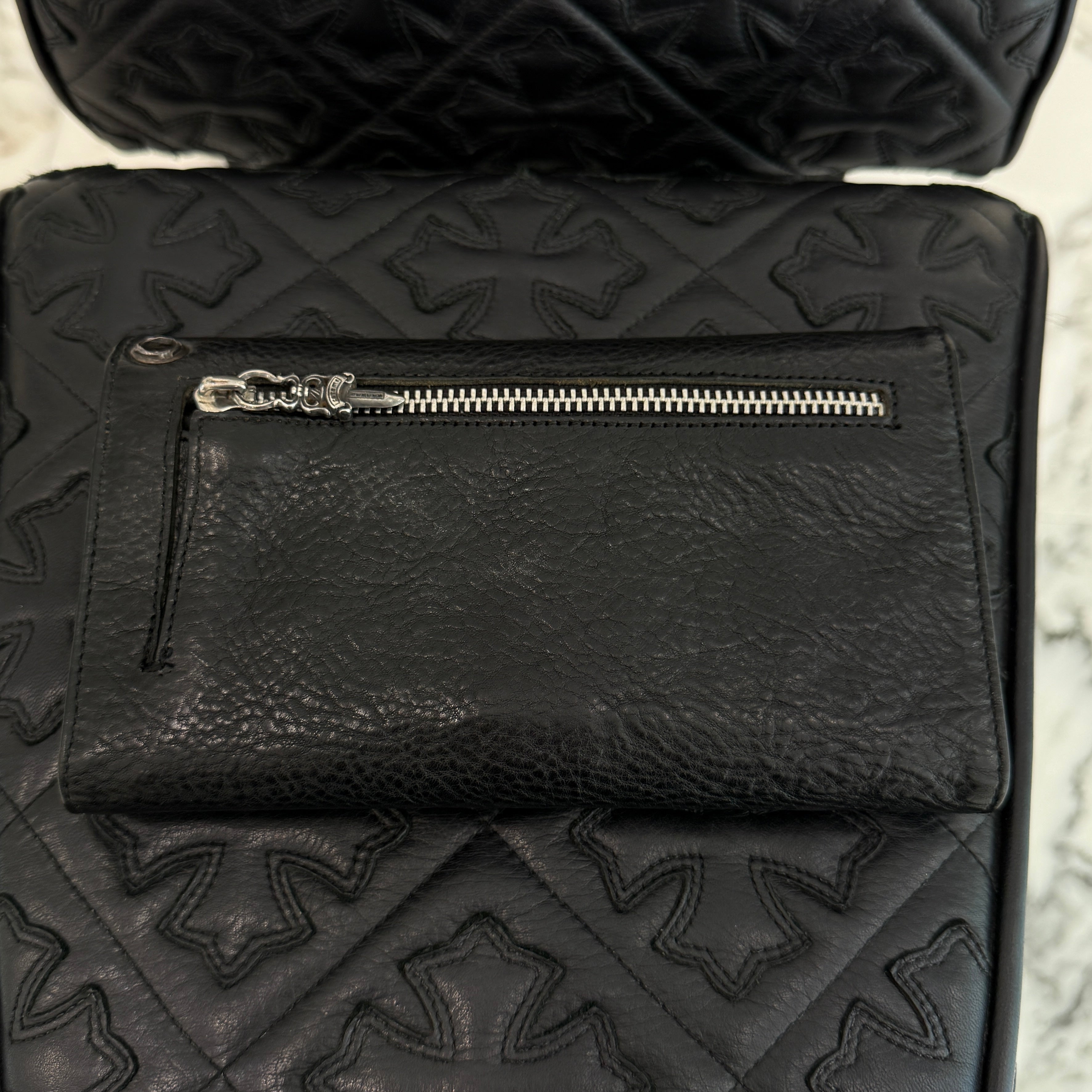 CHROME HEARTS Wave Cross Ball Wallet クロムハーツ ウェーブ
