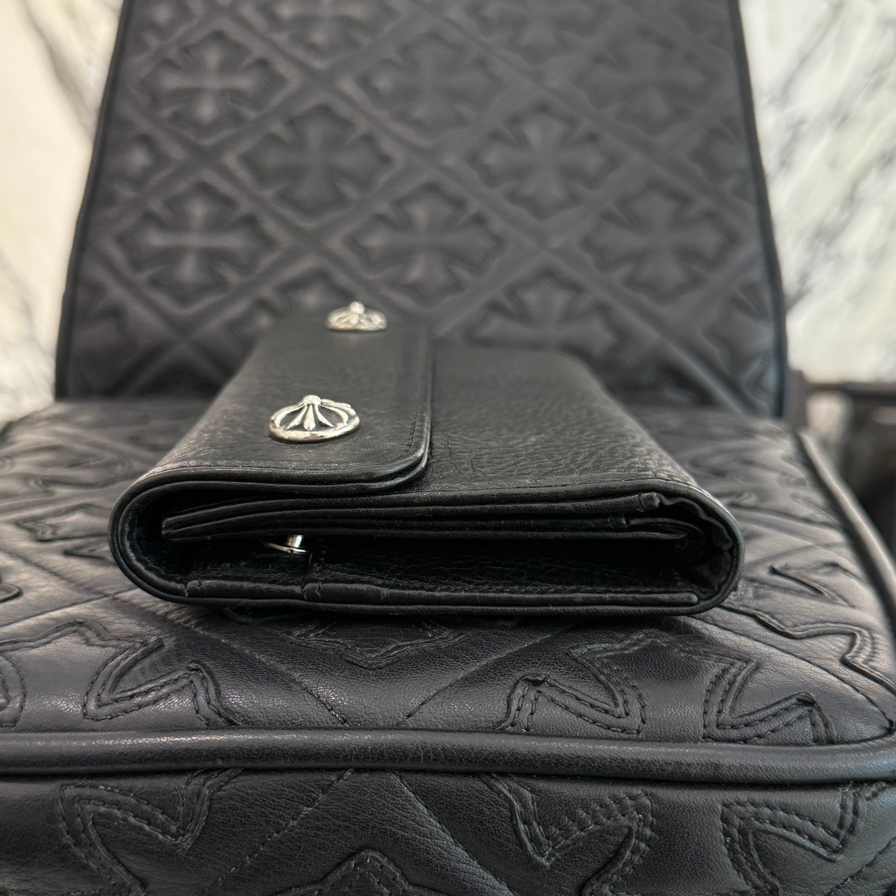 CHROME HEARTS Wave Cross Ball Wallet クロムハーツ ウェーブクロスボール ウォレット
