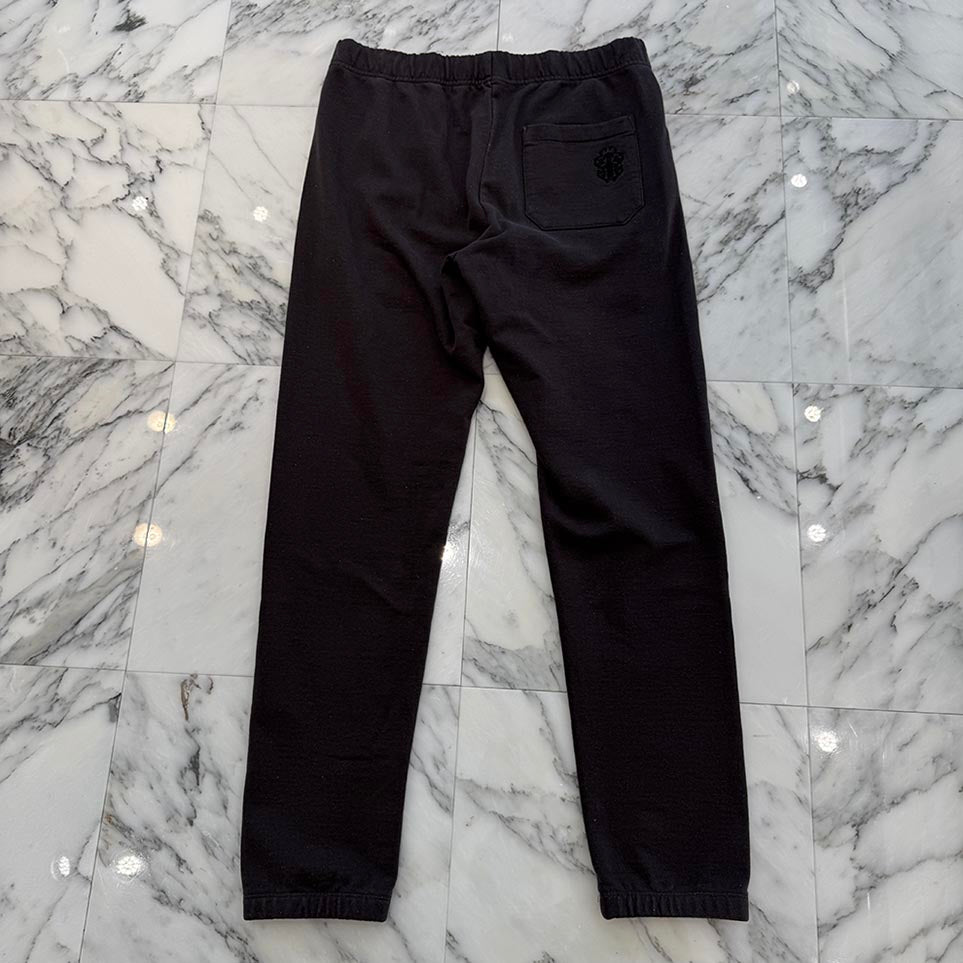 CHROME HEARTS Y NOT Vertical Logo Embroidery Sweat Long Pants Size L クロムハーツ ワイノット ヴァーティカルロゴ 刺繍 スウェットロングパンツ サイズL