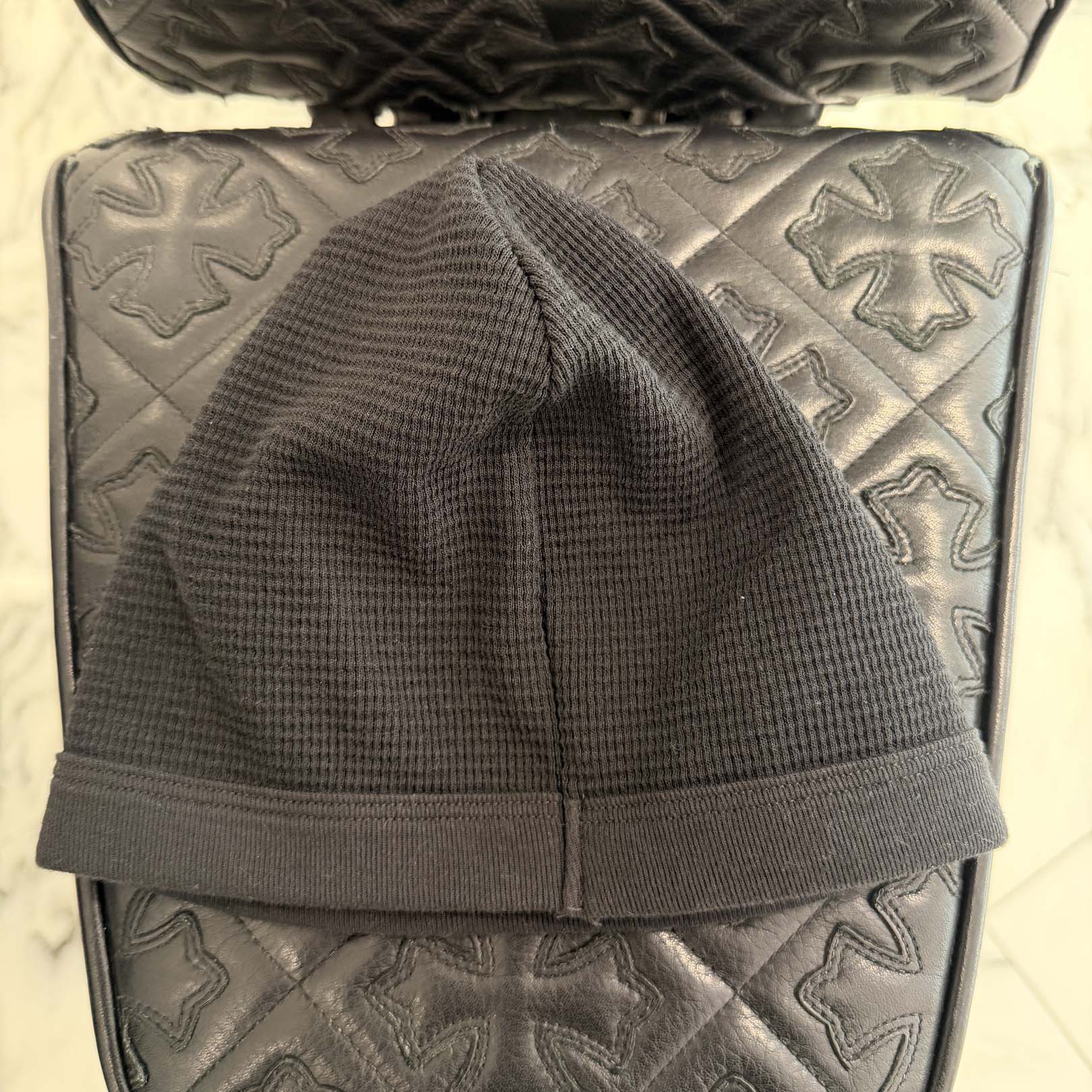 CHROME HEARTS CH Plus Horseshoe Embroidery Cotton Beanie Size ONE SIZE (23cm) クロムハーツ CHプラス ホースシュー 刺繍 コットン ビーニー サイズONE SIZE (23cm)