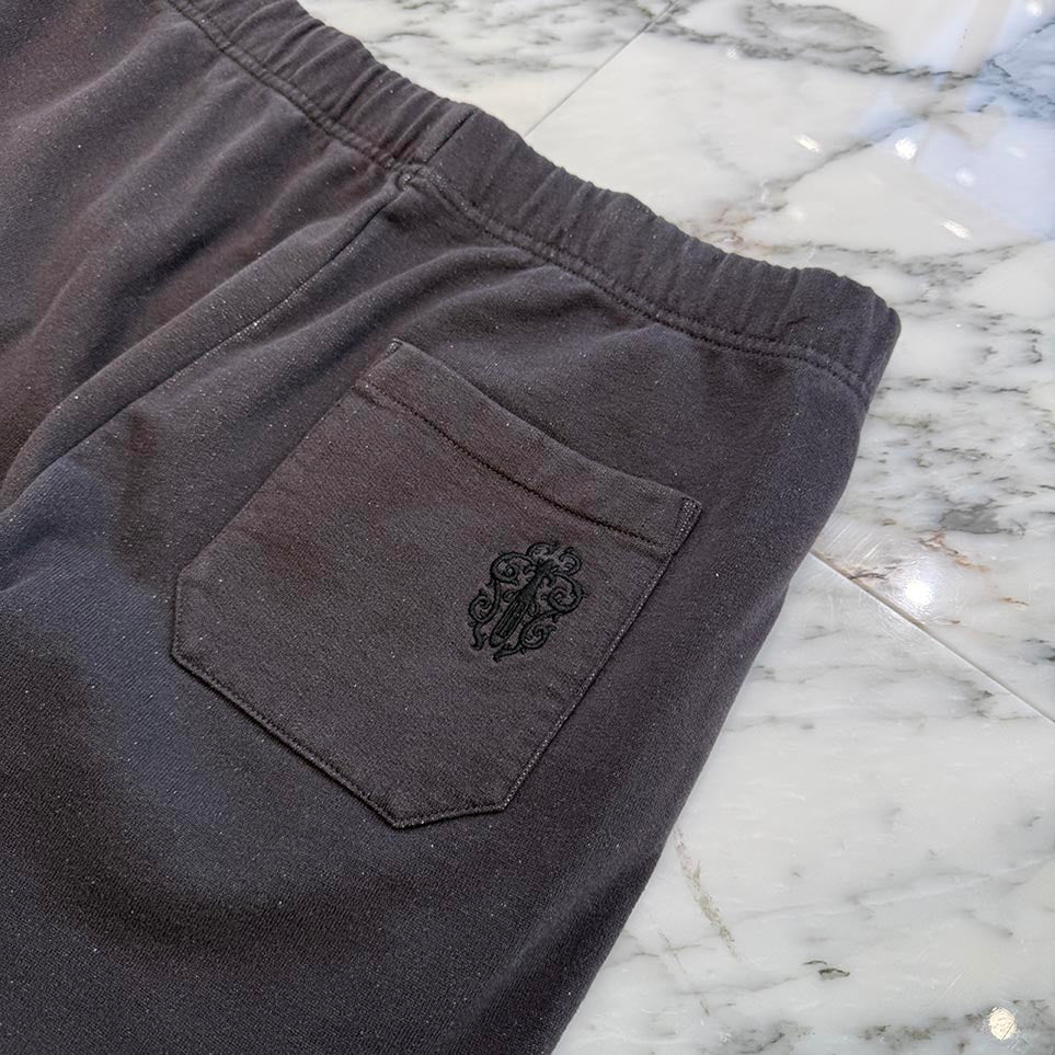 CHROME HEARTS Y NOT Vertical Logo Embroidery Sweat Long Pants Size L クロムハーツ ワイノット ヴァーティカルロゴ 刺繍 スウェットロングパンツ サイズL