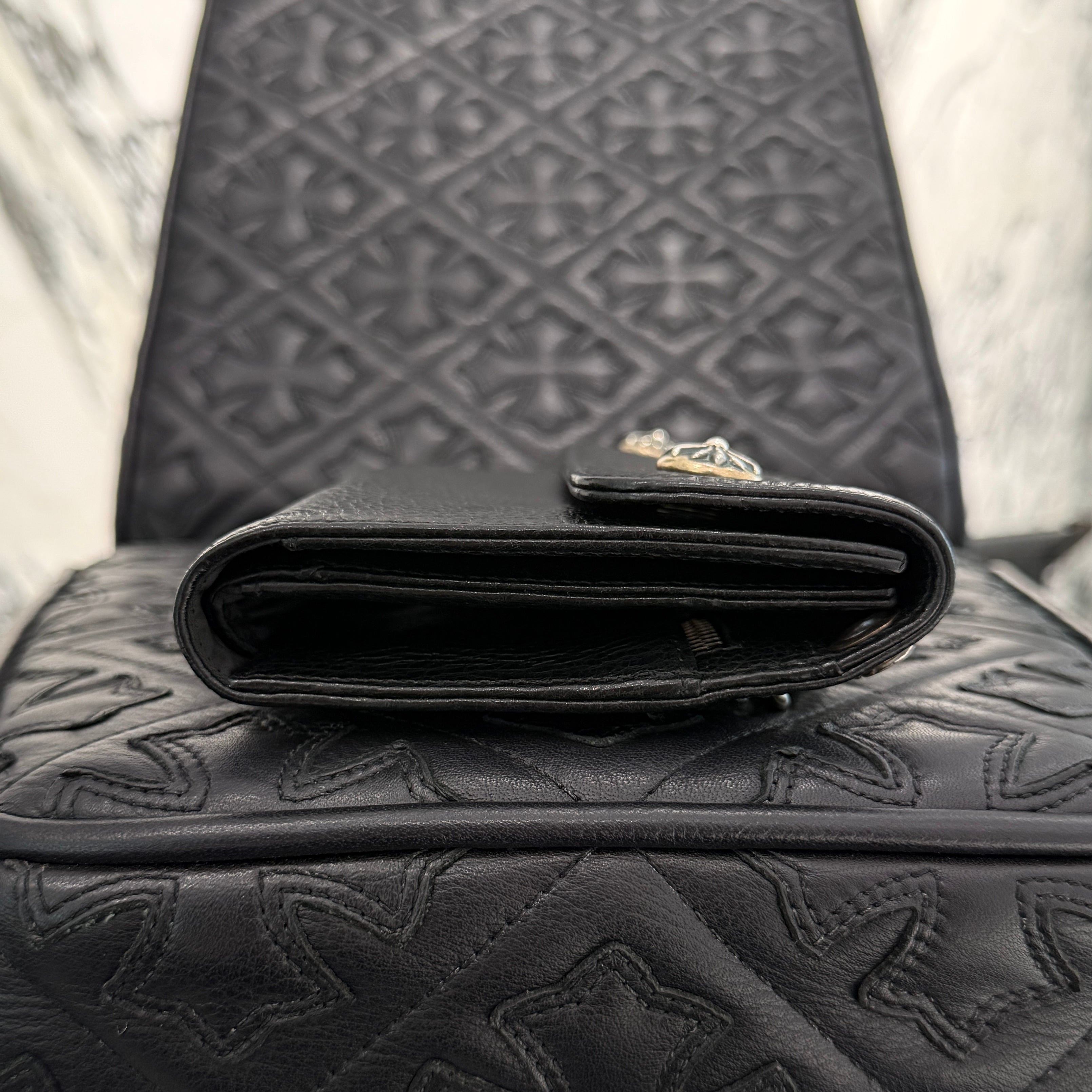 CHROME HEARTS Wave Cross Ball Wallet クロムハーツ ウェーブ クロスボール ウォレット