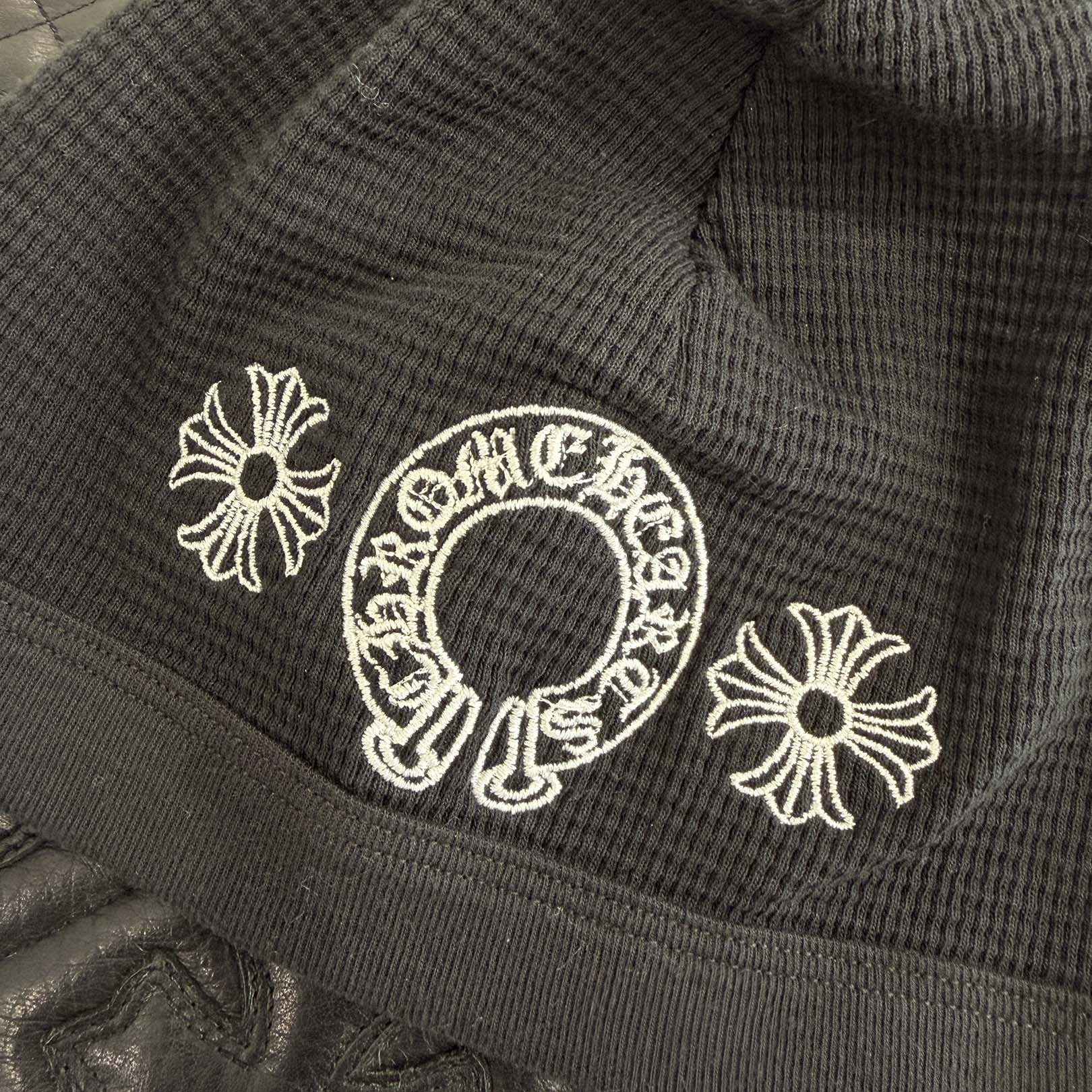 CHROME HEARTS CH Plus Horseshoe Embroidery Cotton Beanie Size ONE SIZE (23cm) クロムハーツ CHプラス ホースシュー 刺繍 コットン ビーニー サイズONE SIZE (23cm)