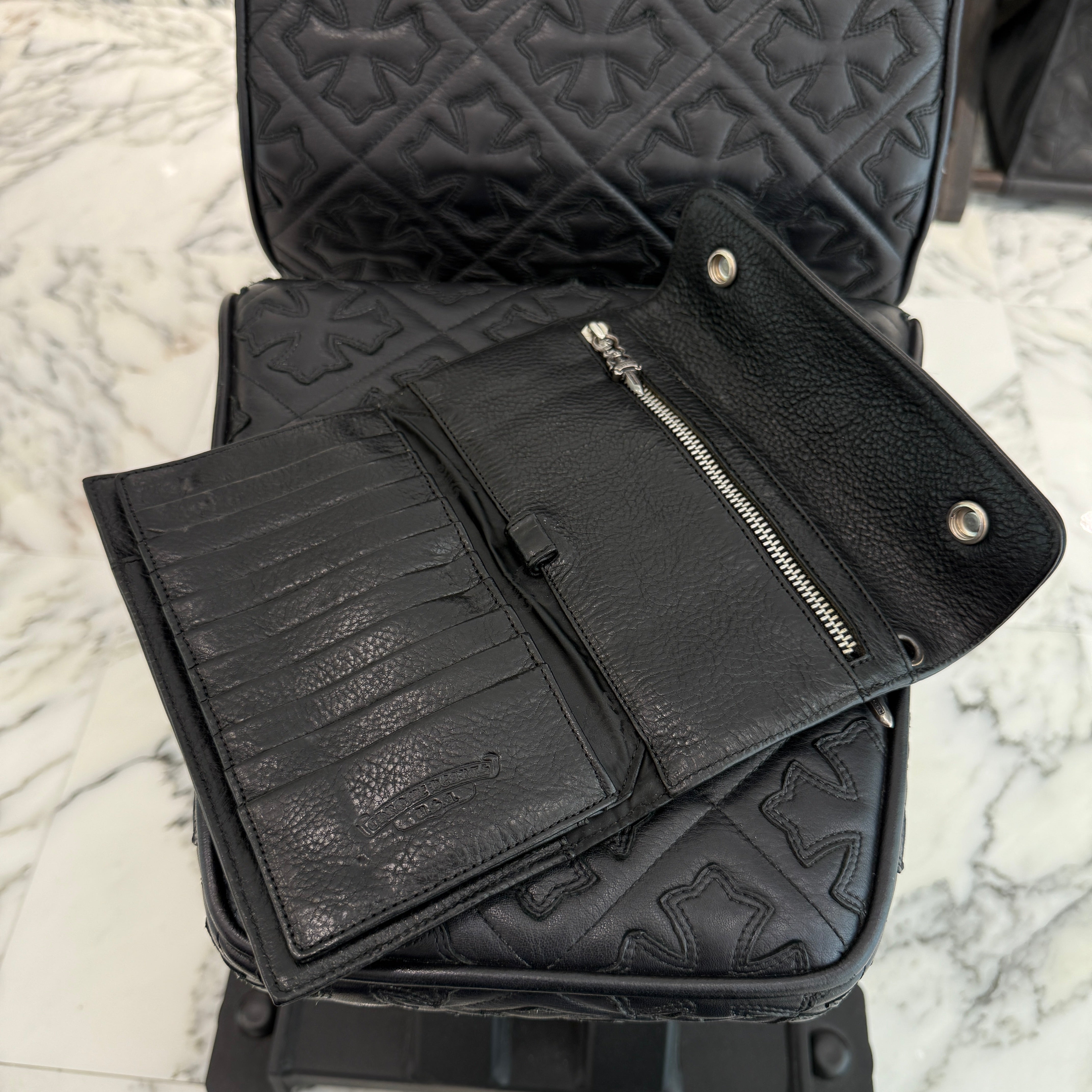 CHROME HEARTS Wave Cross Ball Wallet クロムハーツ ウェーブクロスボール ウォレット