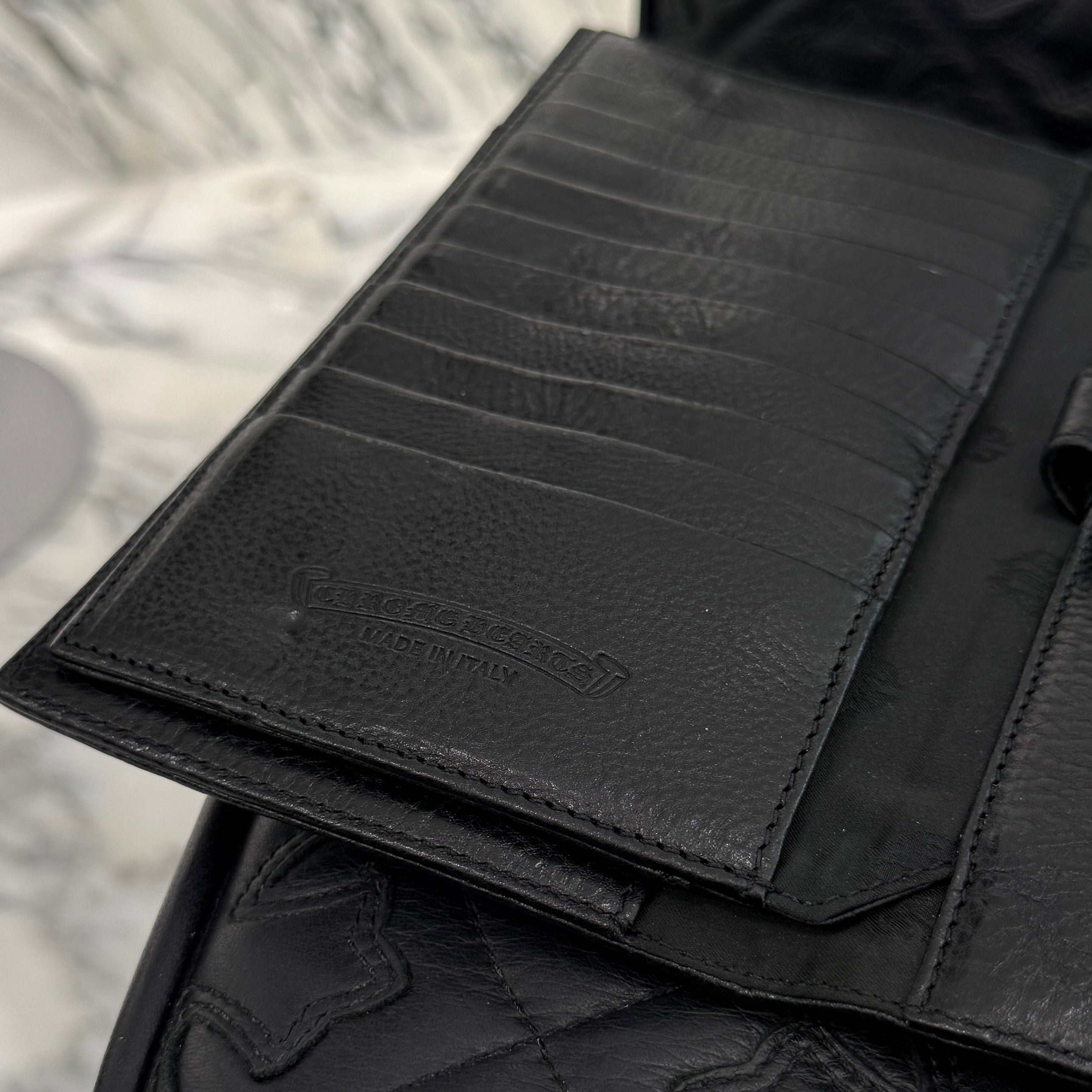 CHROME HEARTS Wave Cross Ball Wallet クロムハーツ ウェーブ クロスボール ウォレット