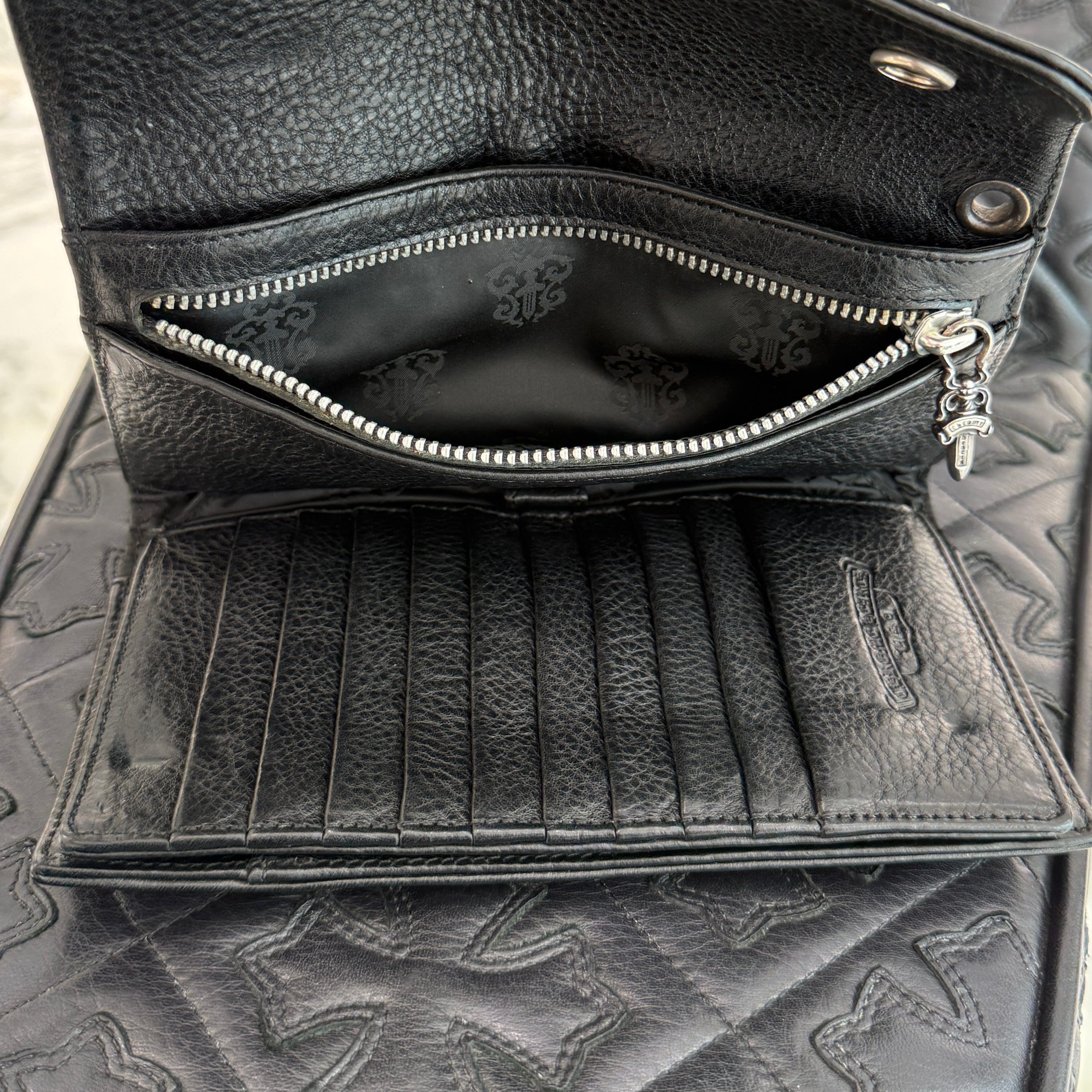 CHROME HEARTS WAVE CROSS BALL ウォレット CHROME HEARTS Wave Cross Ball Wallet クロムハーツ ウェーブ