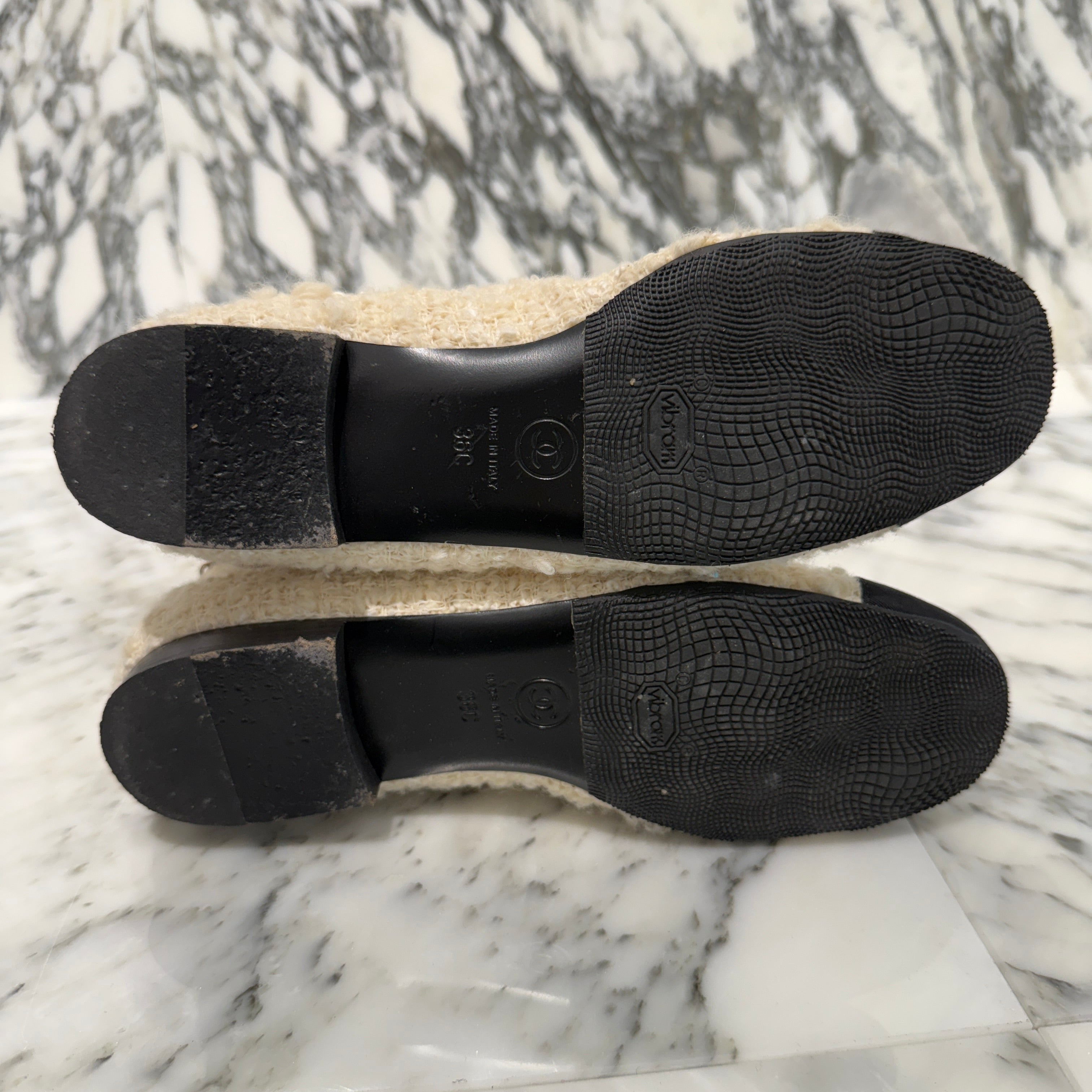 CHANEL CC Coin Charm Tweed Short Boots G32929 Size 36C シャネル CC コインチャーム ツイード ショートブーツ サイズ36C