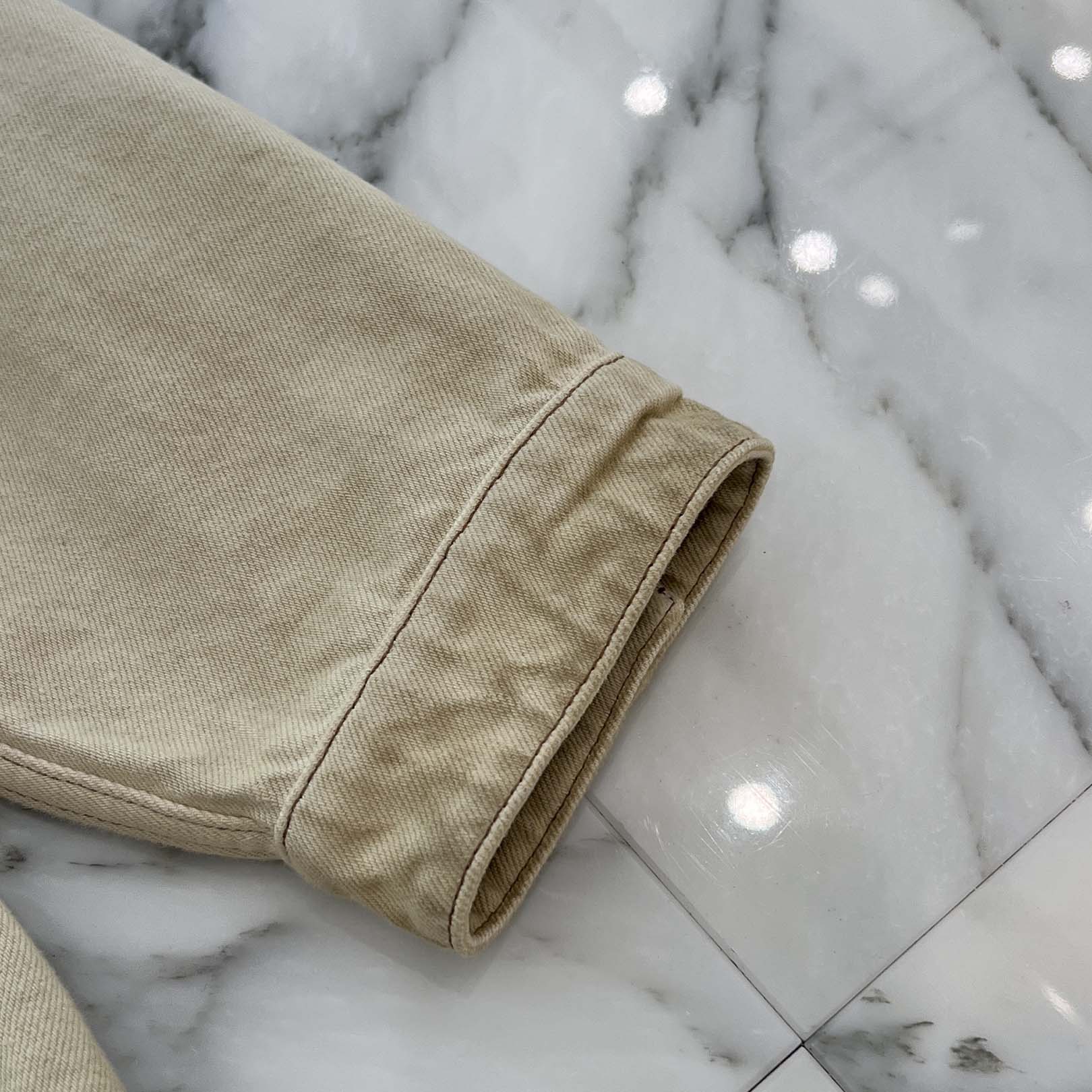 PRADA 2024SS Triangle Logo Plate Denim Shirt GEC066 S212 15E0 Size XXL プラダ トライアングル ロゴプレート デニムシャツ サイズXXL