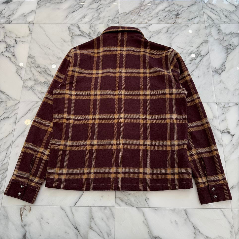 CHROME HEARTS Y NOT WORK DOG Flannel Check Shirt Size M クロムハーツ ワイノット ワークドッグ フランネル チェック シャツ サイズM