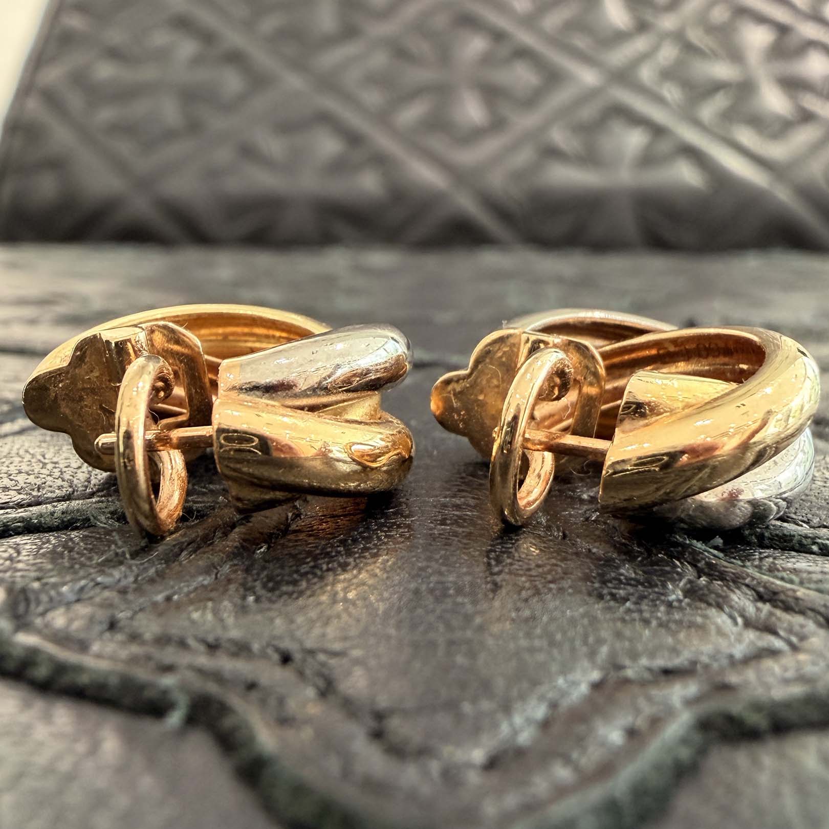 Cartier Trinity Earrings Classic Model 80083231 カルティエ