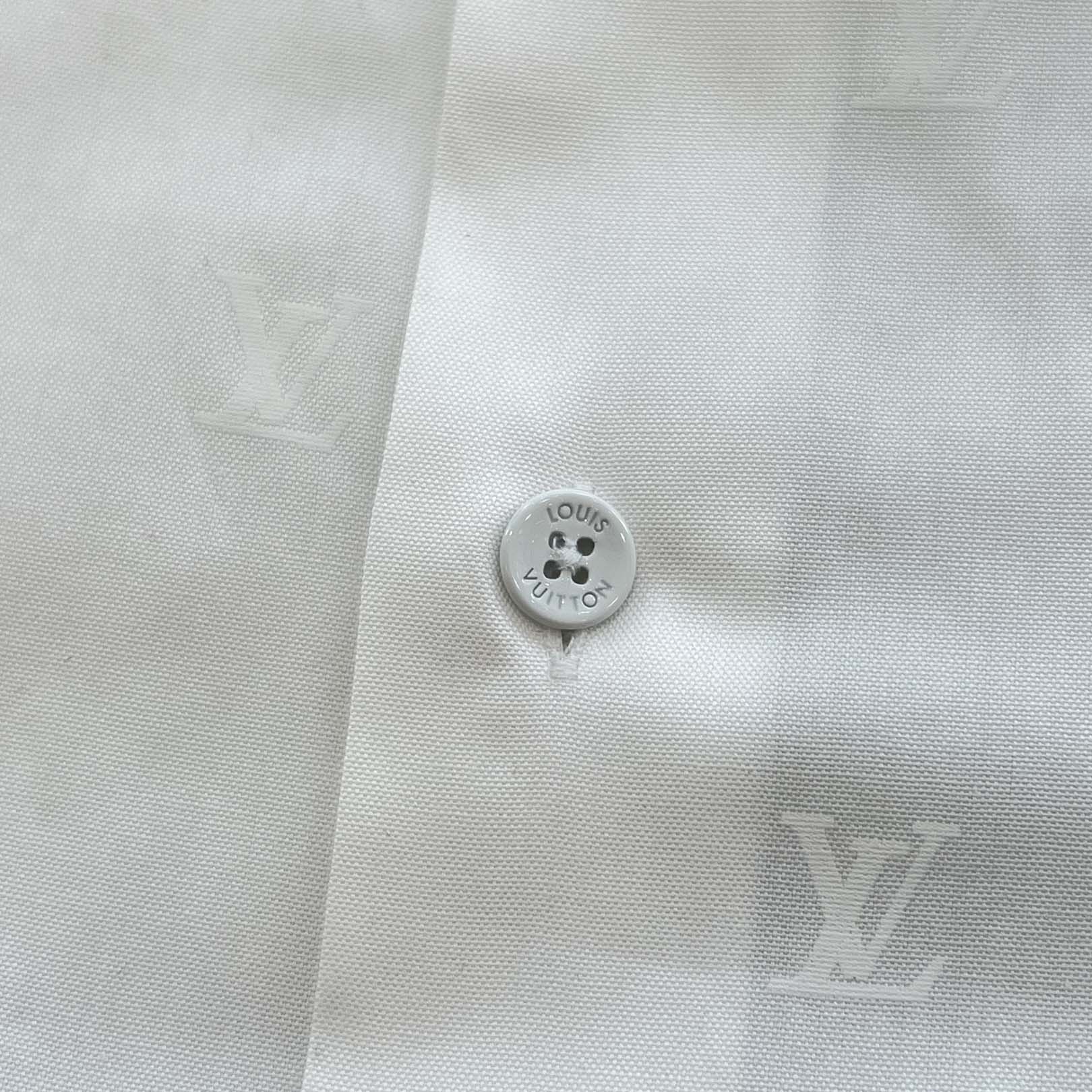 LOUIS VUITTON LV Logo Print Short Sleeve Shirt HRS44W Size XXL ルイヴィトン LVロゴ プリント ショートスリーブシャツ サイズXXL