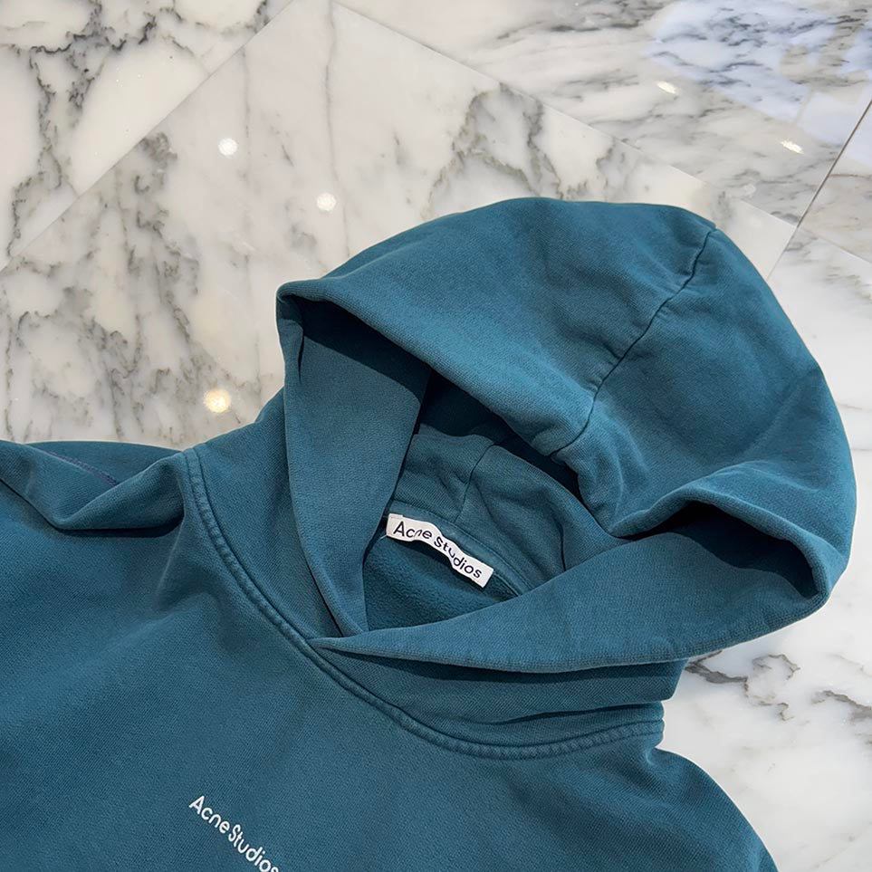 Acne Studios 2021AW Franklin Logo Print Oversized Pullover Hoodie FN-MN-SWEA000175 Size XS アクネストゥディオズ フランクリンロゴ プリント オーバーサイズ プルオーバーフーディ サイズXS