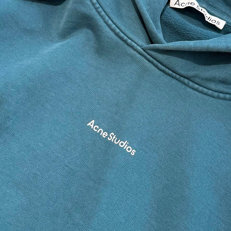 Acne Studios 2021AW Franklin Logo Print Oversized Pullover Hoodie FN-MN-SWEA000175 Size XS アクネストゥディオズ フランクリンロゴ プリント オーバーサイズ プルオーバーフーディ サイズXS