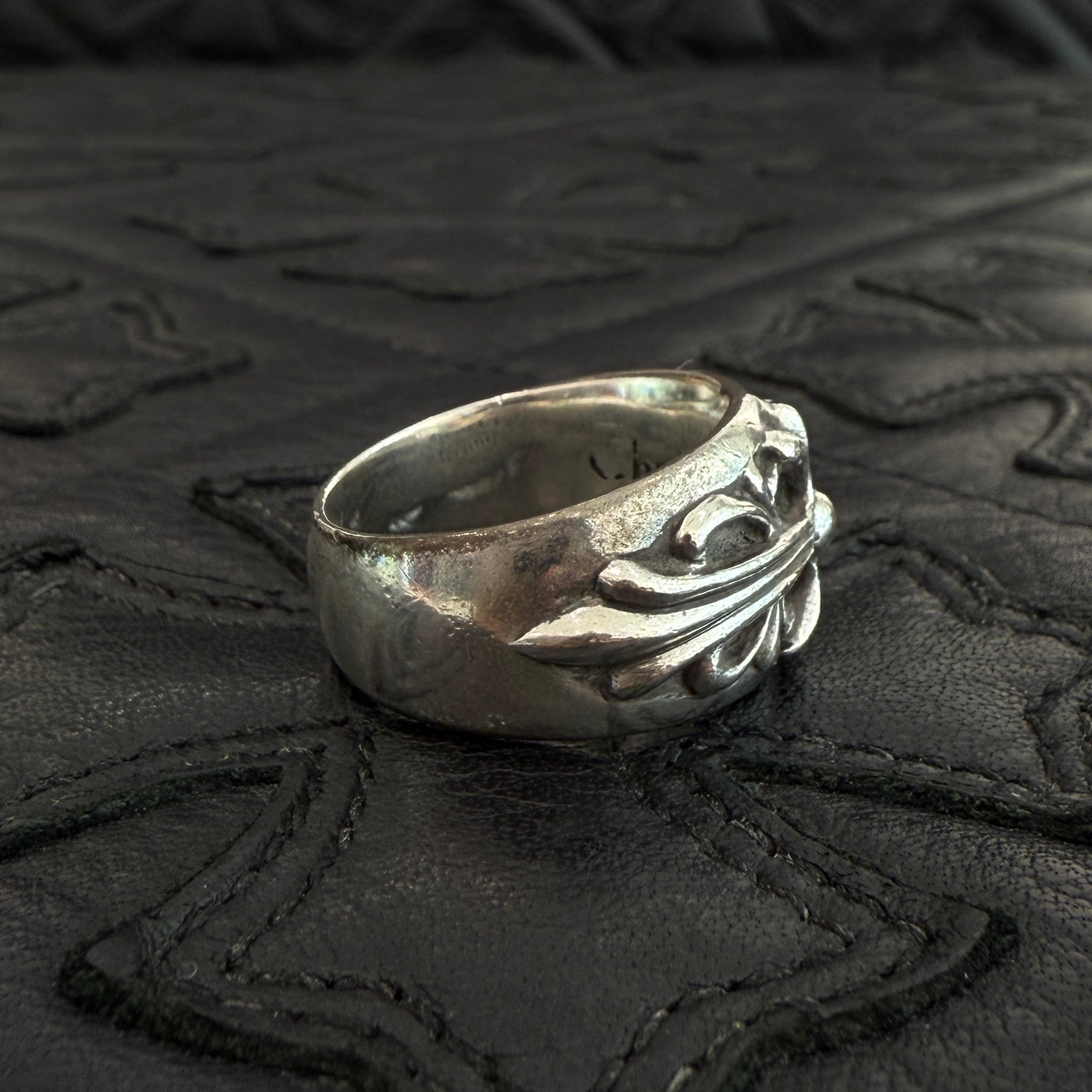 CHROME HEARTS Floral Cross Ring Size 17.5号 クロムハーツ フローラルクロス リング サイズ17.5号