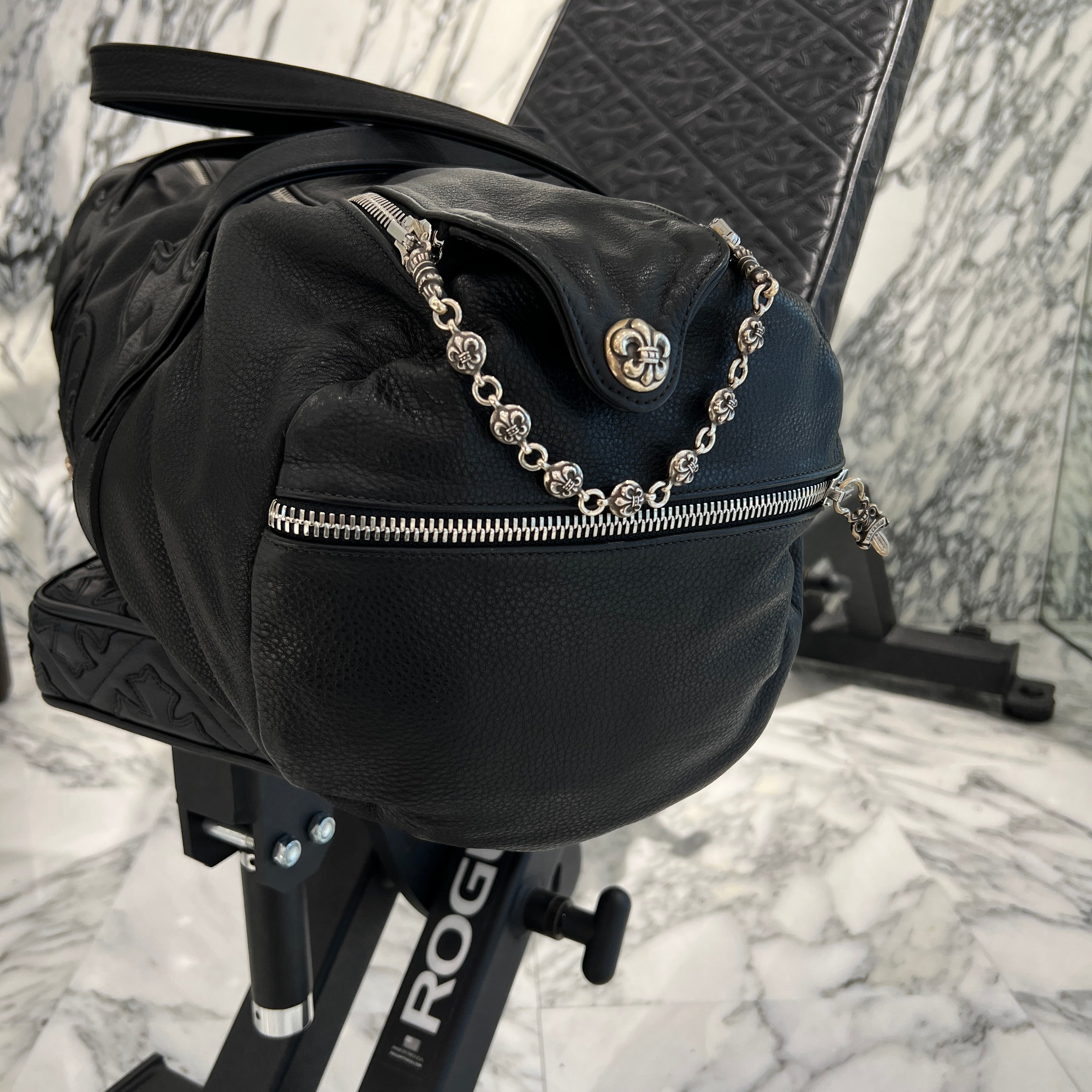 CHROME HEARTS BS Fluer Leather Duffle Bag クロムハーツ BSフレア レザーダッフルバッグ