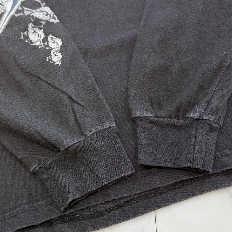 CHROME HEARTS × KYOSUKE HIMURO Back CH Cross Arm Logo Long Sleeve Tee Size M クロムハーツ × 氷室 京介 バックCHクロス アームロゴ ロングスリーブ Tシャツ サイズM