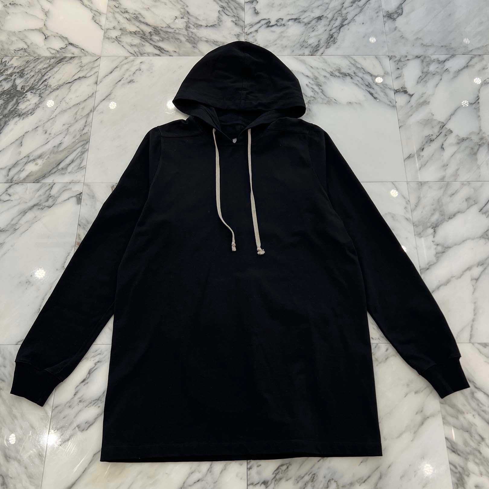 Rick Owens 2019AW Drawstring Pullover Hoodie RU19F4285-BA Size S リックオウェンス ドローストリング プルオーバーフーディ サイズS