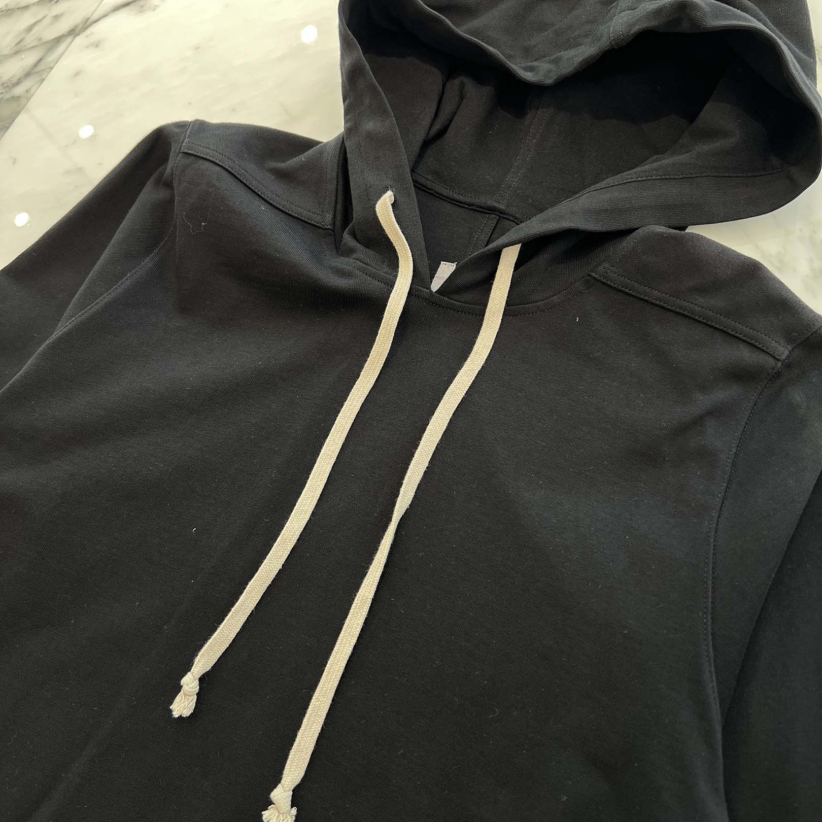 Rick Owens 2019AW Drawstring Pullover Hoodie RU19F4285-BA Size S リックオウェンス ドローストリング プルオーバーフーディ サイズS