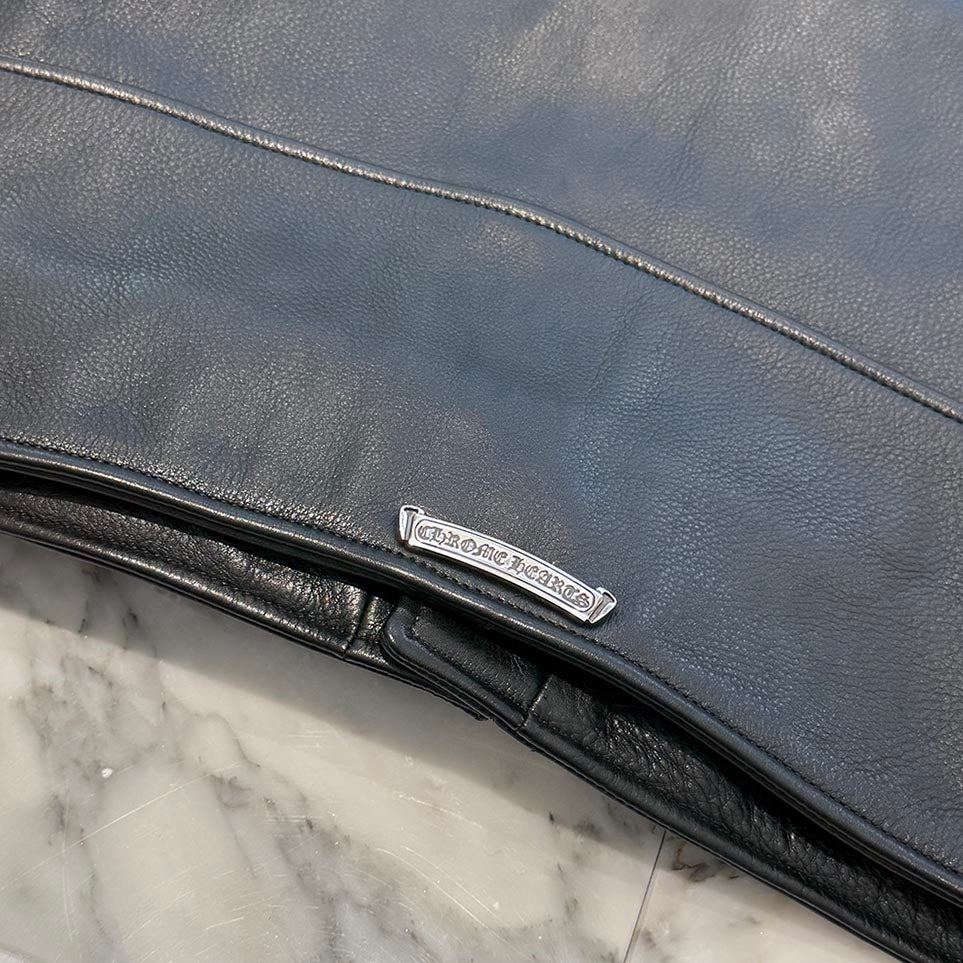 CHROME HEARTS JJ DEAN Dagger Zip Riders Leather Jacket Size S クロムハーツ JJディーン ダガー ジップ ライダース レザージャケット サイズS