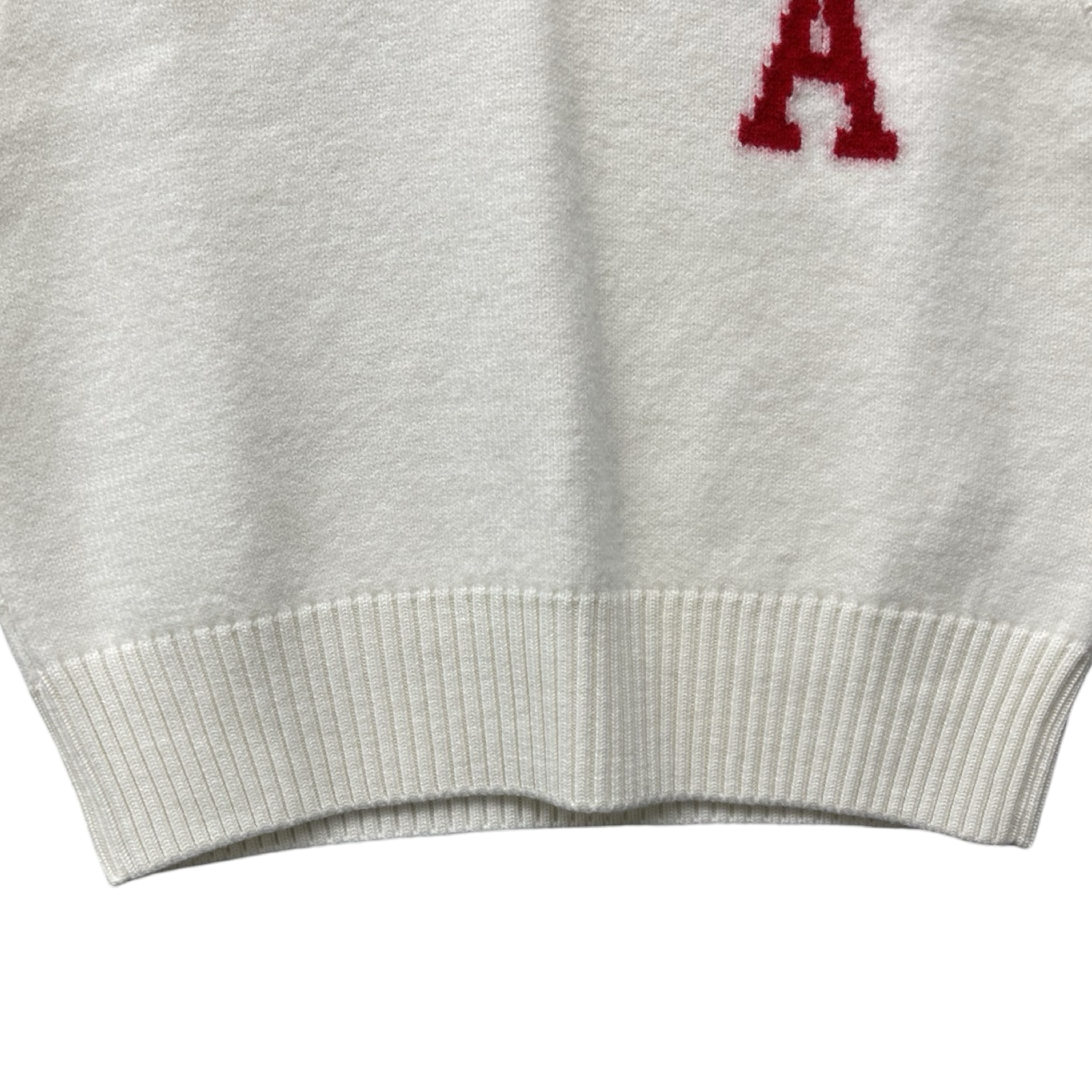 AMI PARIS 2023AW Wool Knit Vest UKS702.018 Size M