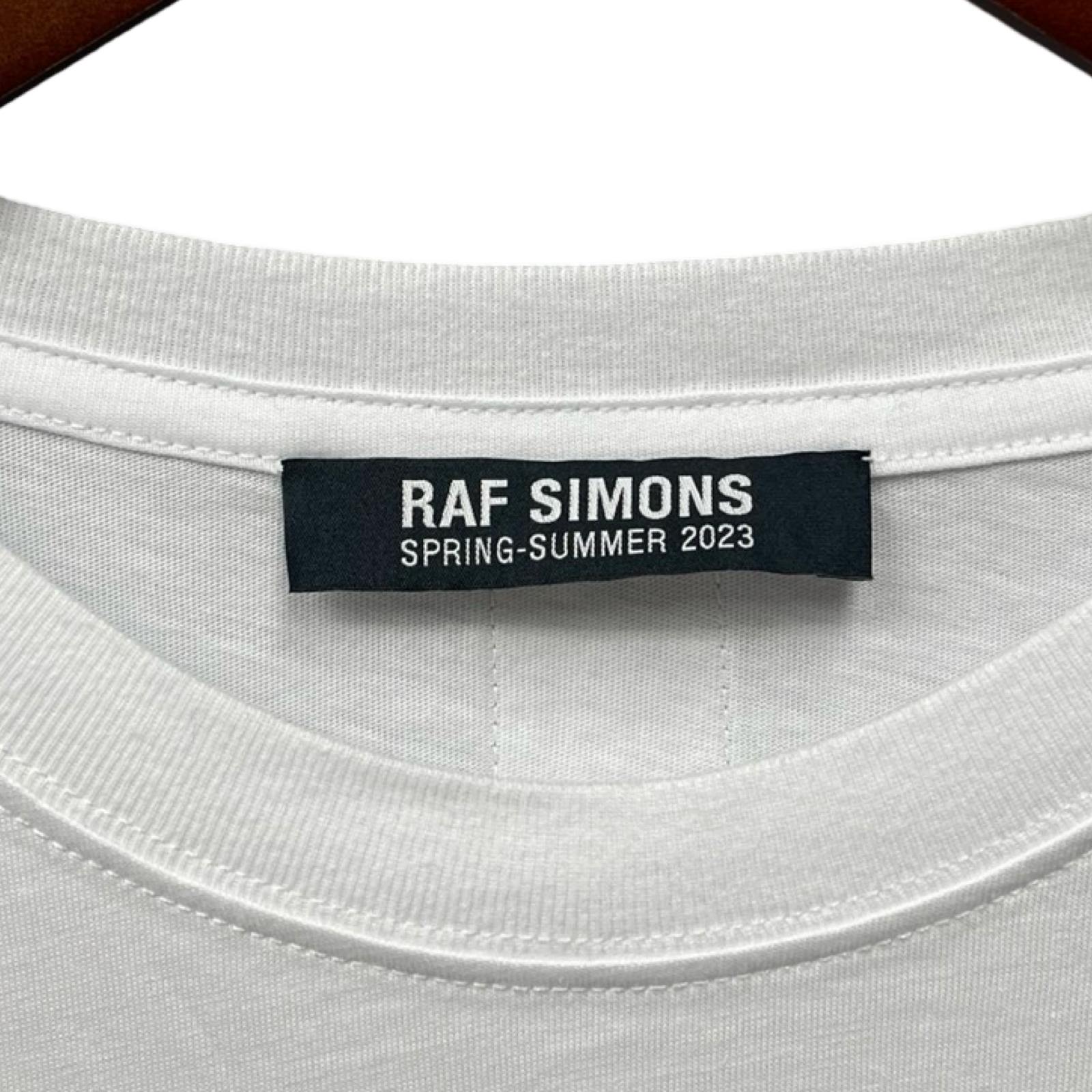 RAF SIMONS 2023SS Oversized Tee with Hand Sign Print 231-M119 Size M