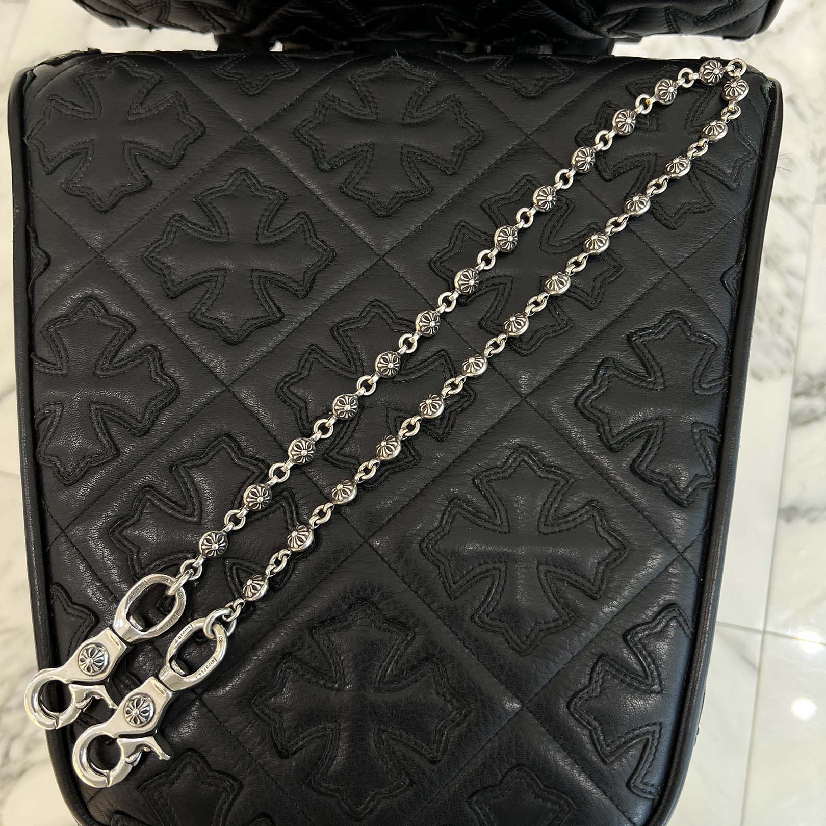 CHROME HEARTS 2CLIP Cross Ball Wallet Chain クロムハーツ 2クリップ クロスボール ウォレットチェーン