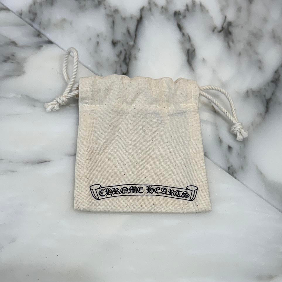 CHROME HEARTS Silicone Rubber Cross Band Hoop Earring クロムハーツ