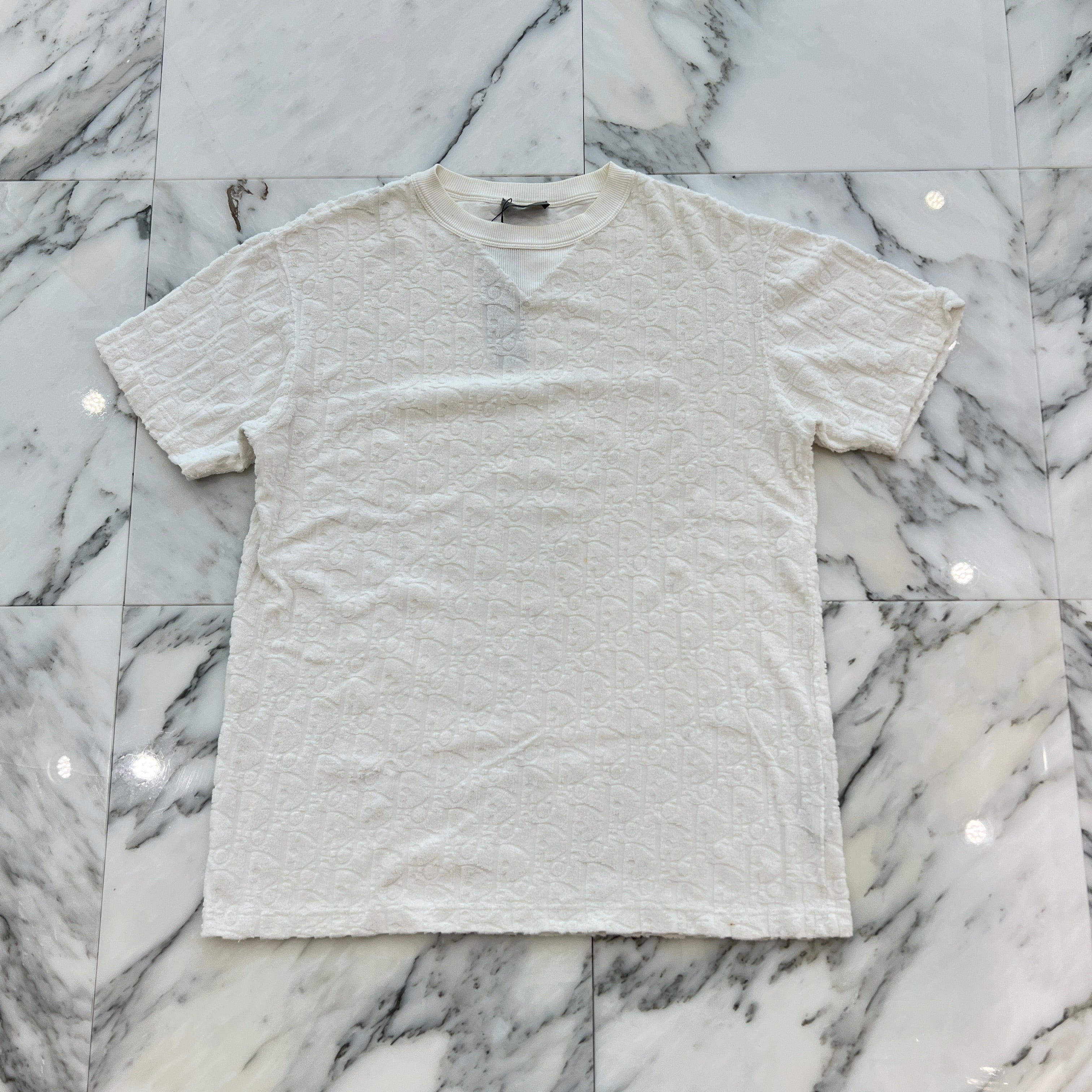 DIOR 2021SS Oblique Jacquard Pile Tee 113J692A0614 Size XXS ディオール オブリーク ジャカード パイル Tシャツ サイズXXS