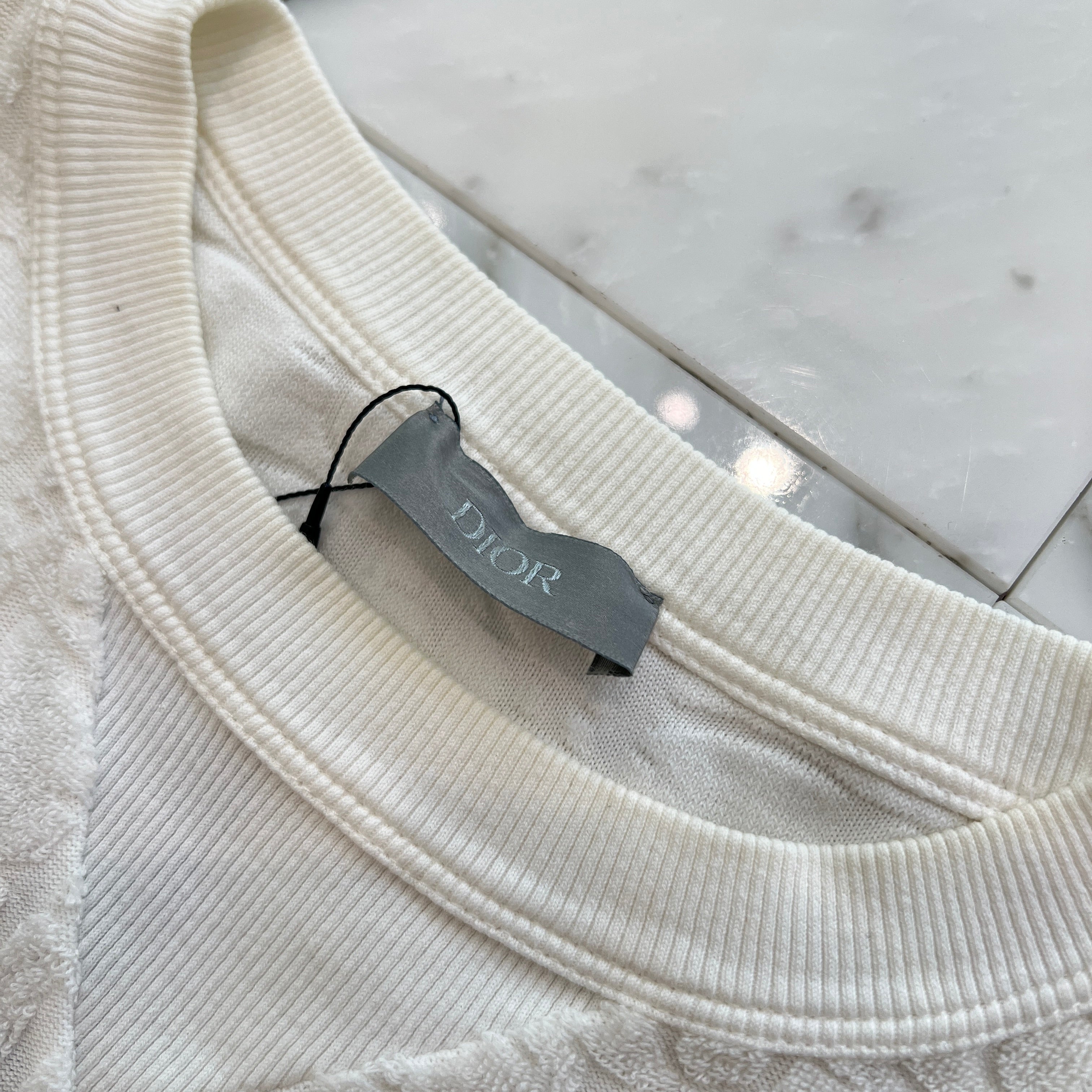 DIOR 2021SS Oblique Jacquard Pile Tee 113J692A0614 Size XXS ディオール オブリーク ジャカード パイル Tシャツ サイズXXS