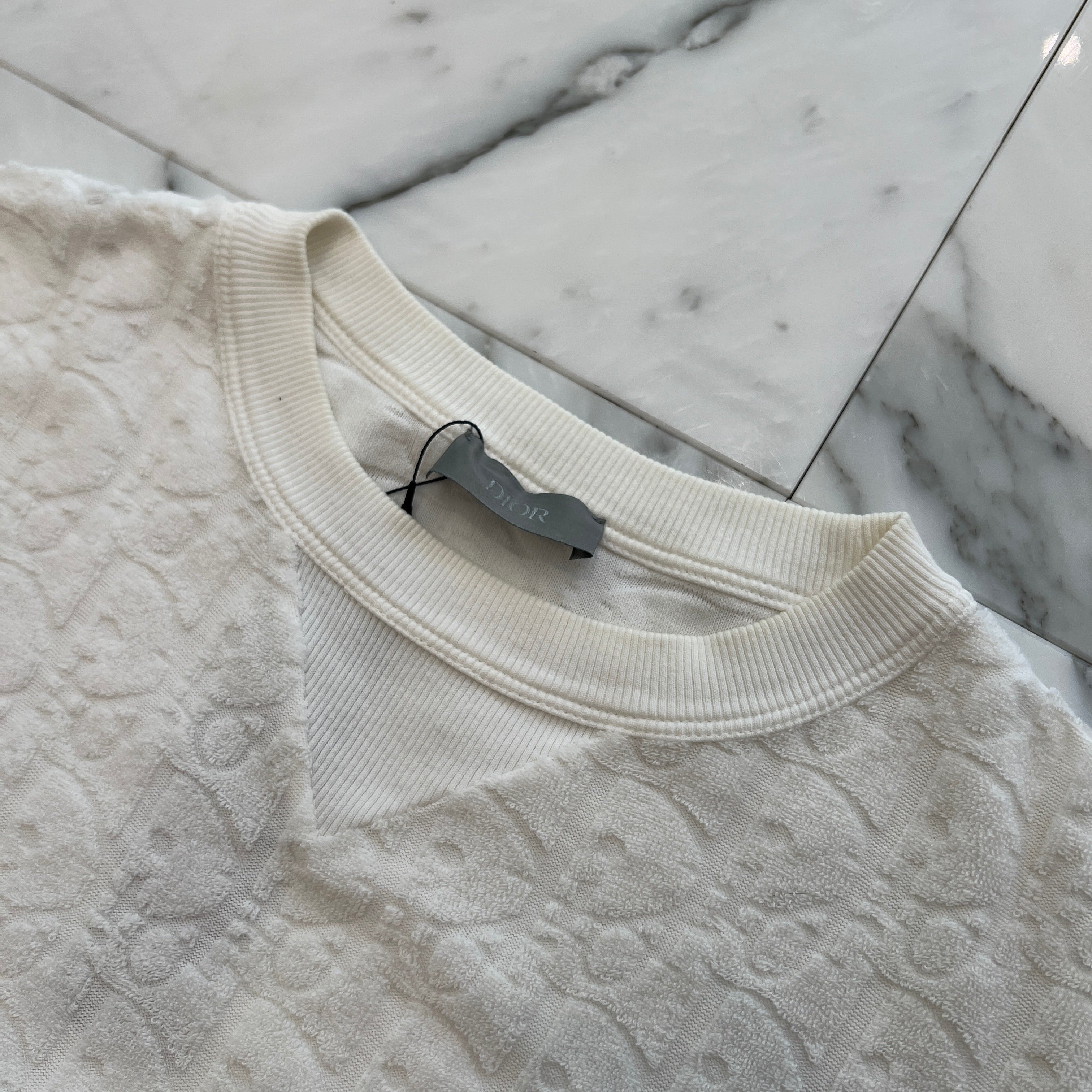 DIOR 2021SS Oblique Jacquard Pile Tee 113J692A0614 Size XXS ディオール オブリーク ジャカード パイル Tシャツ サイズXXS