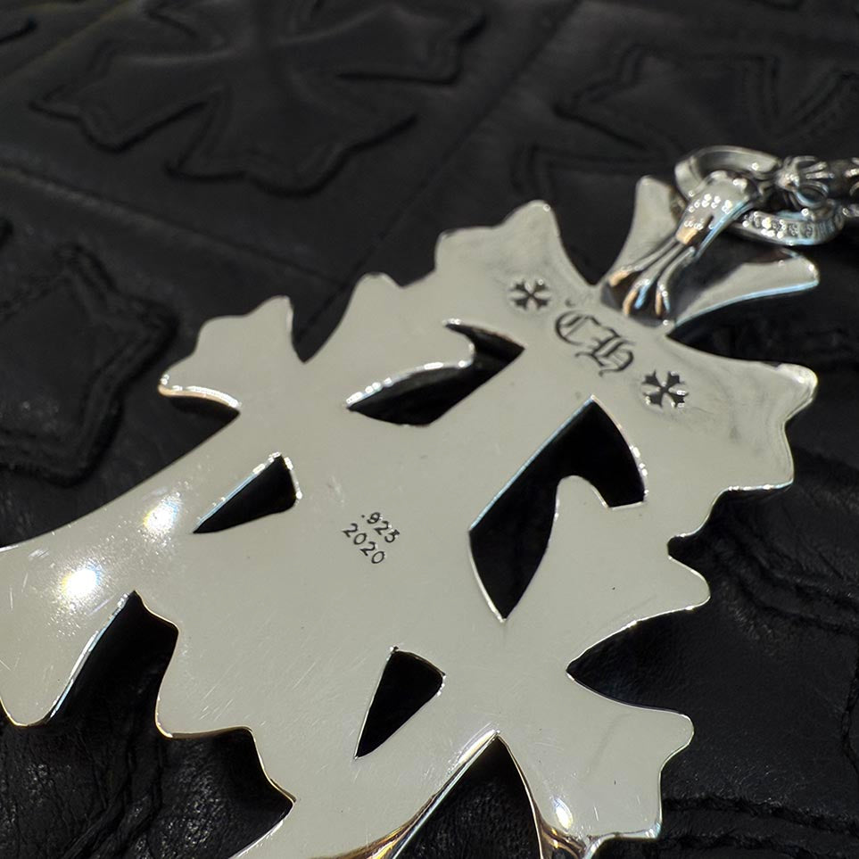 CHROME HEARTS Triple Cross Large Necklace Pendant Top クロムハーツ トリプルクロス ラージ ネックレス ペンダントトップ