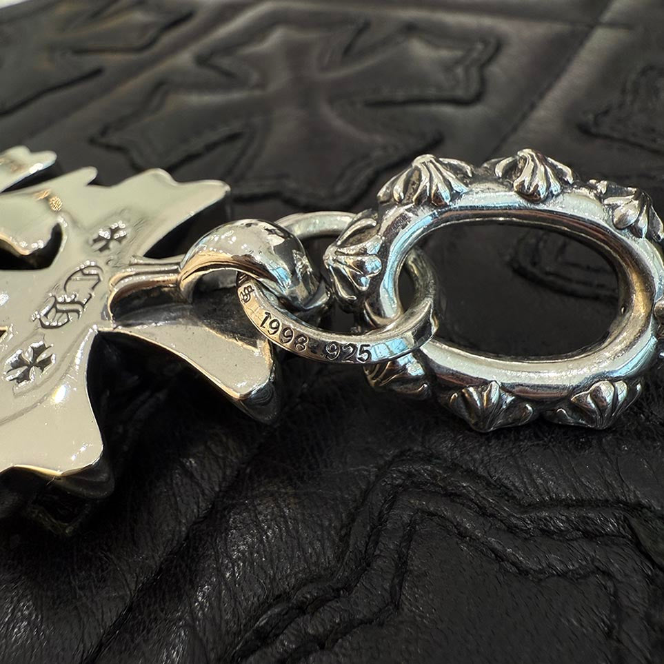 CHROME HEARTS Triple Cross Large Necklace Pendant Top クロムハーツ
