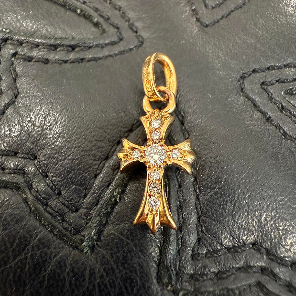 アクセサリー chrome hearts 22k baby fat pave diamond CHROME HEARTS 22K Baby Fat Cross Pave Diamond Pendant Top クロム