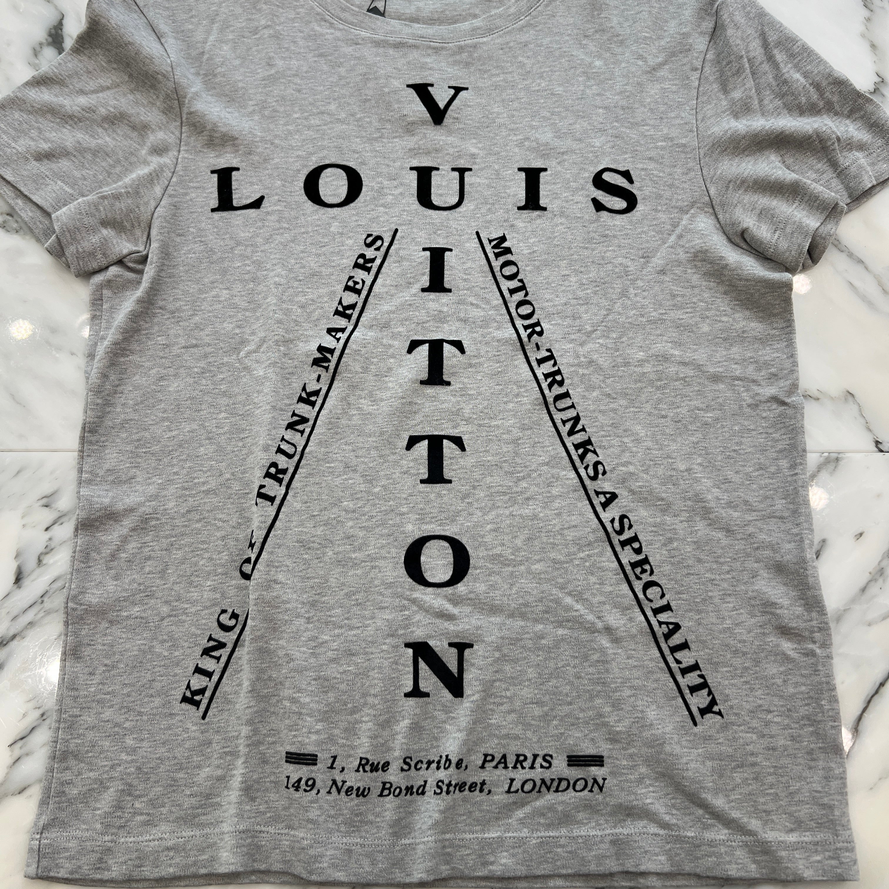 LOUIS VUITTON 2017SS Flocky Cross Logo Print Tee Size XS HBY05W ルイヴィトン フロッキークロスロゴプリント Tシャツ サイズXS