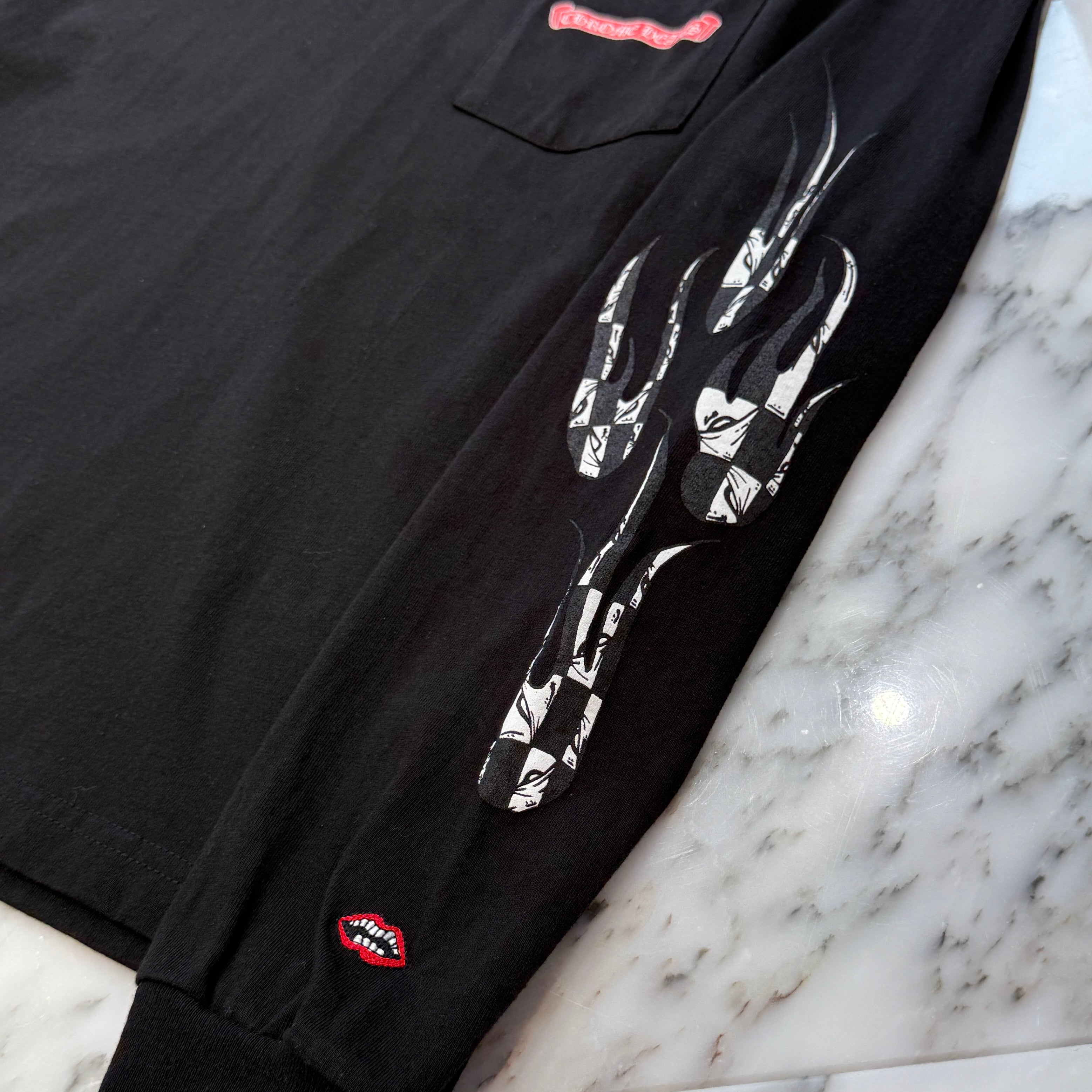 CHROME HEARTS × MATTY BOY PPO STAY FAST RACE TEAM Long Sleeve Tee