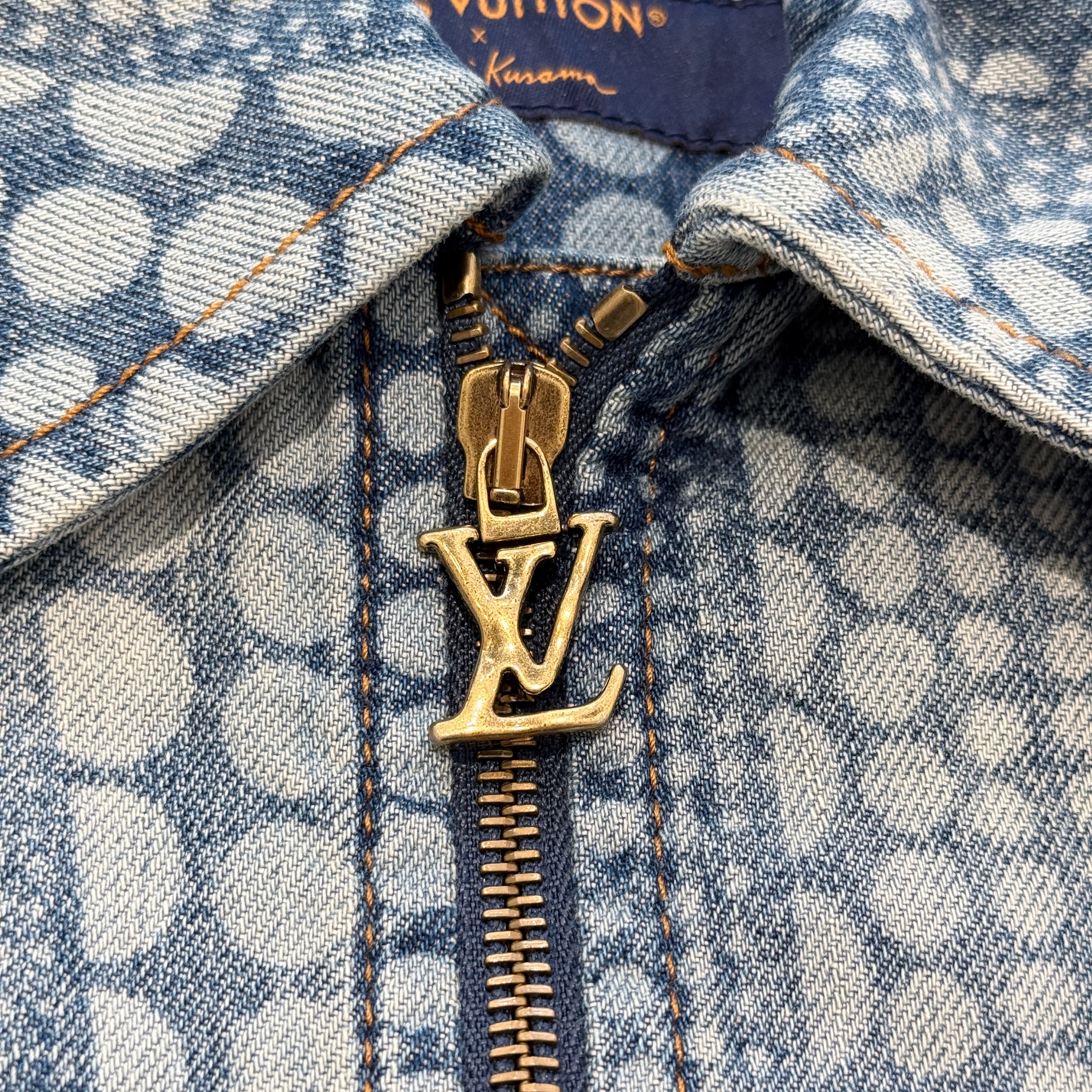 LOUIS VUITTON × YAYOI KUSAMA 2023AW All Over Pumpkin Denim Jacket Size 44 ルイヴィトン × 草間彌生 総柄 パンプキン デニムジャケット サイズ44