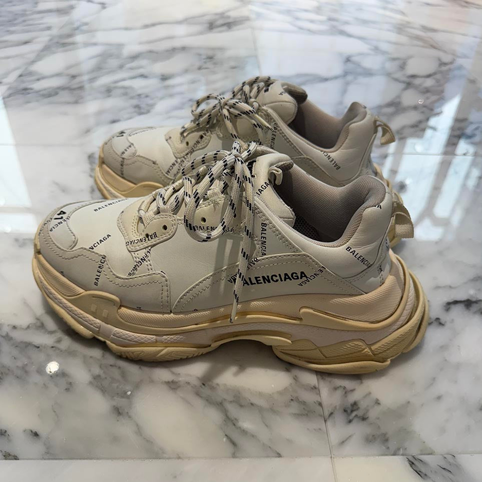 BALENCIAGA Triple S All Over Pattern Sneakers Size 41（約27.0cm