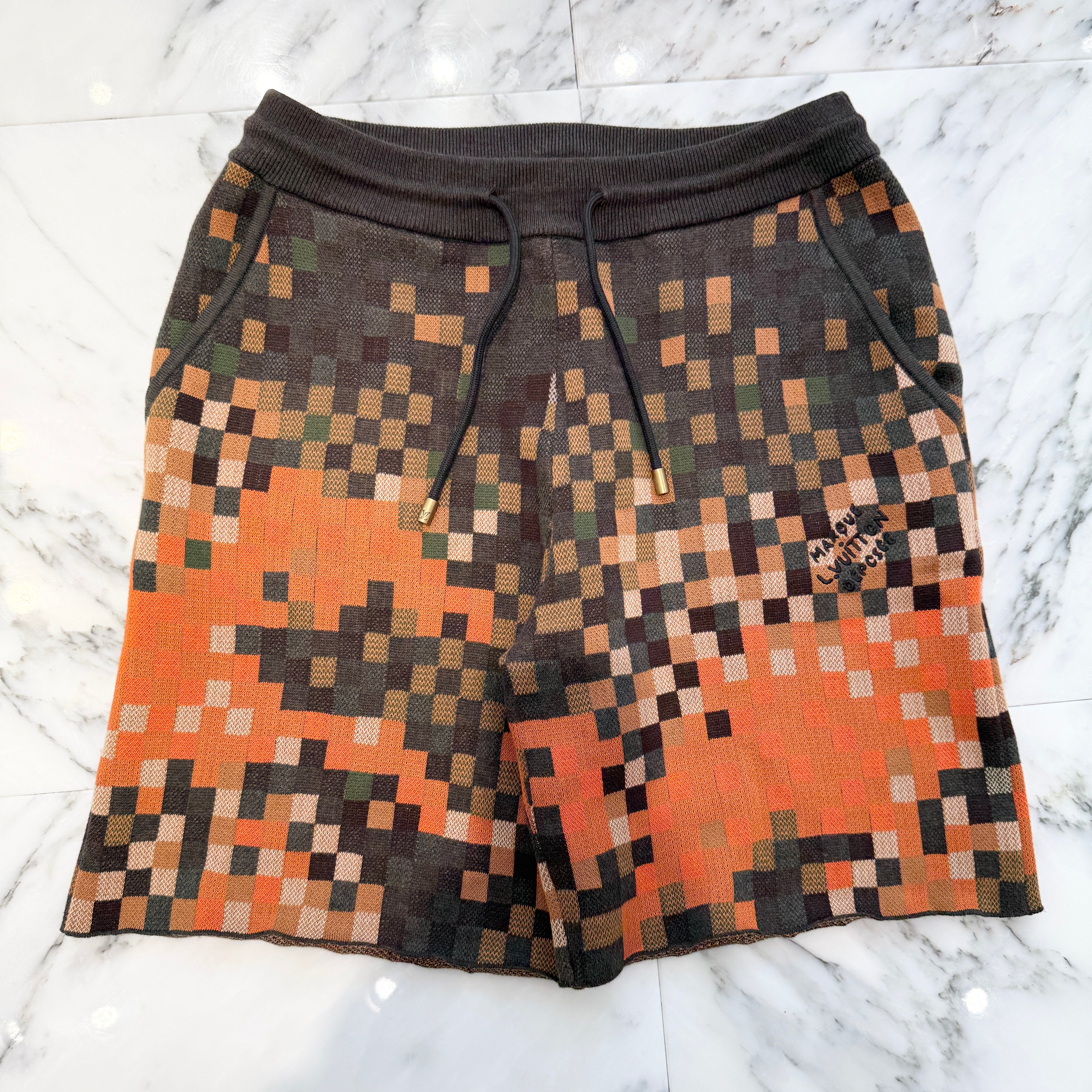 LOUIS VUITTON 2024AW Jacquard Cotton Shorts 1AFXRT Size S ルイヴィトン ジャカード コットンショーツ サイズS