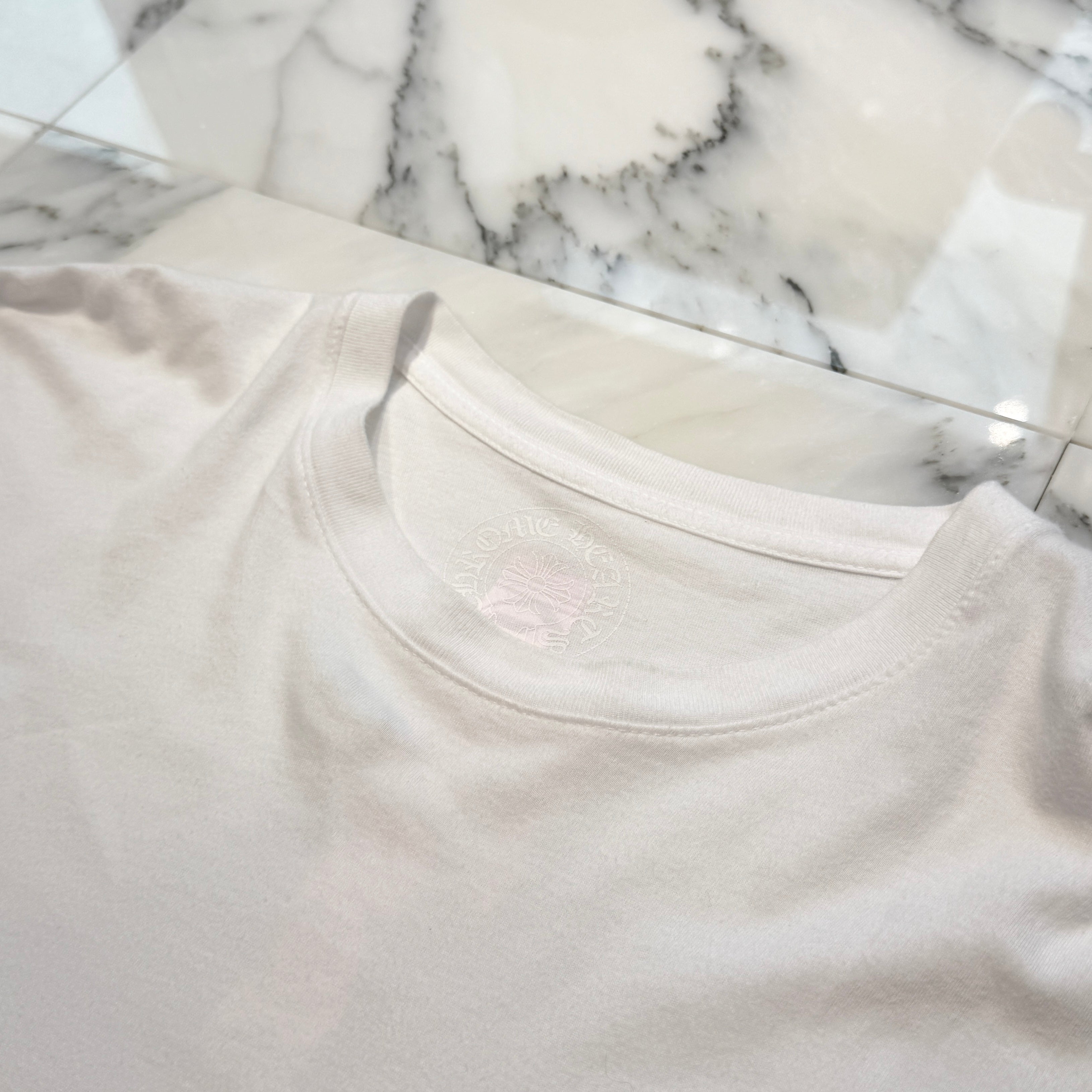 CHROME HEARTS Pink Made In Hollywood Vertical Logo Long Sleeve Tee Size L クロムハーツ ピンク メイドインハリウッド ヴァーティカルロゴ ロングスリーブTシャツ サイズL