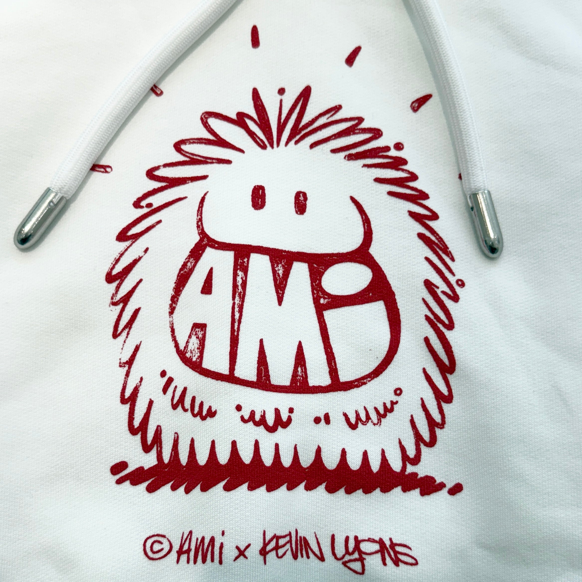 AMI PARIS × Kevin Lyons 2022SS AMI Hoodie E22USW298.749 Size N98/150 アミパリス × ケヴィン・ライオンズ アミ フーディー サイズN98/150