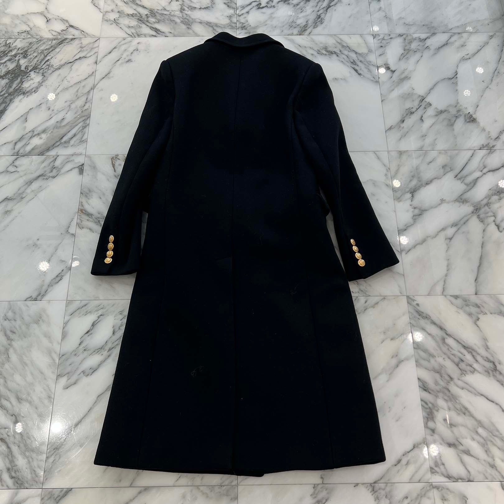 Celine 20AW WOOL LONG COAT セリーヌ CELINE 2020AW Seventies Wool Long Coat 2M470814E Size 44 セリーヌ