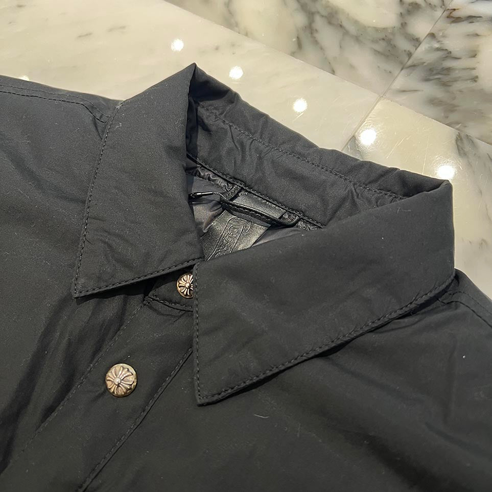 CHROME HEARTS YNOT Cross Ball Button Down Shirt Size S クロムハーツ ワイノット クロスボールボタン ダウンシャツ サイズS