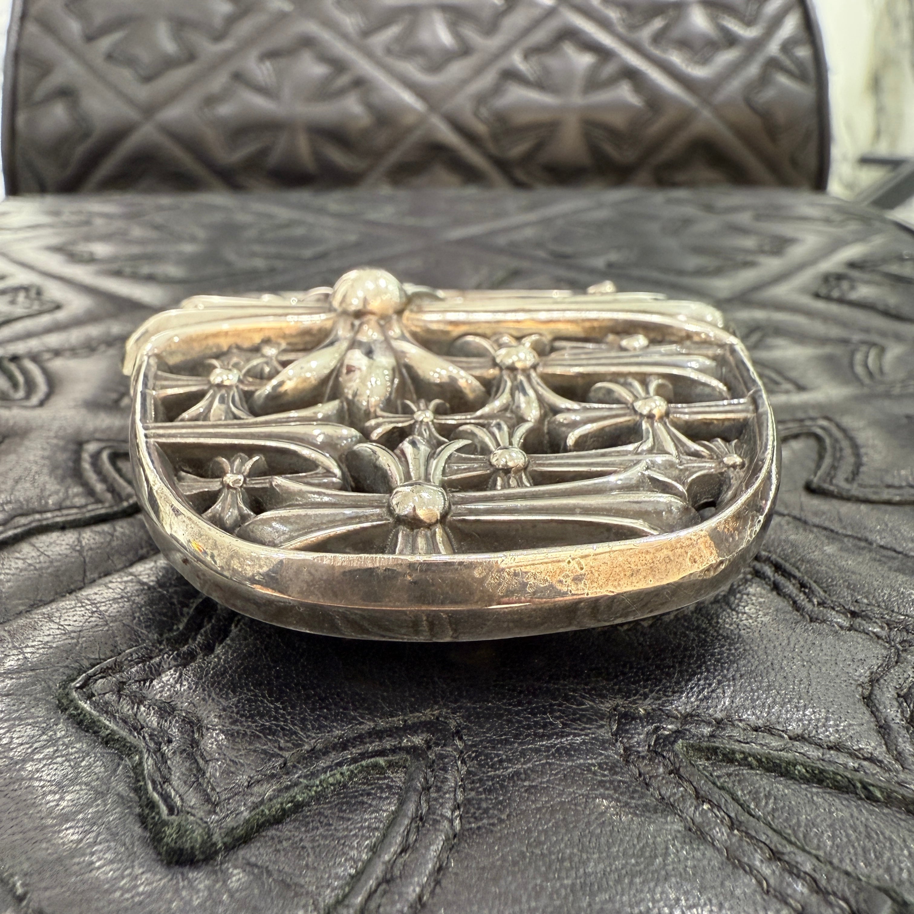 CHROME HEARTS 1.5 Cemetery Cross Silver Buckle クロムハーツ 1.5 セメタリークロス シルバー バックル