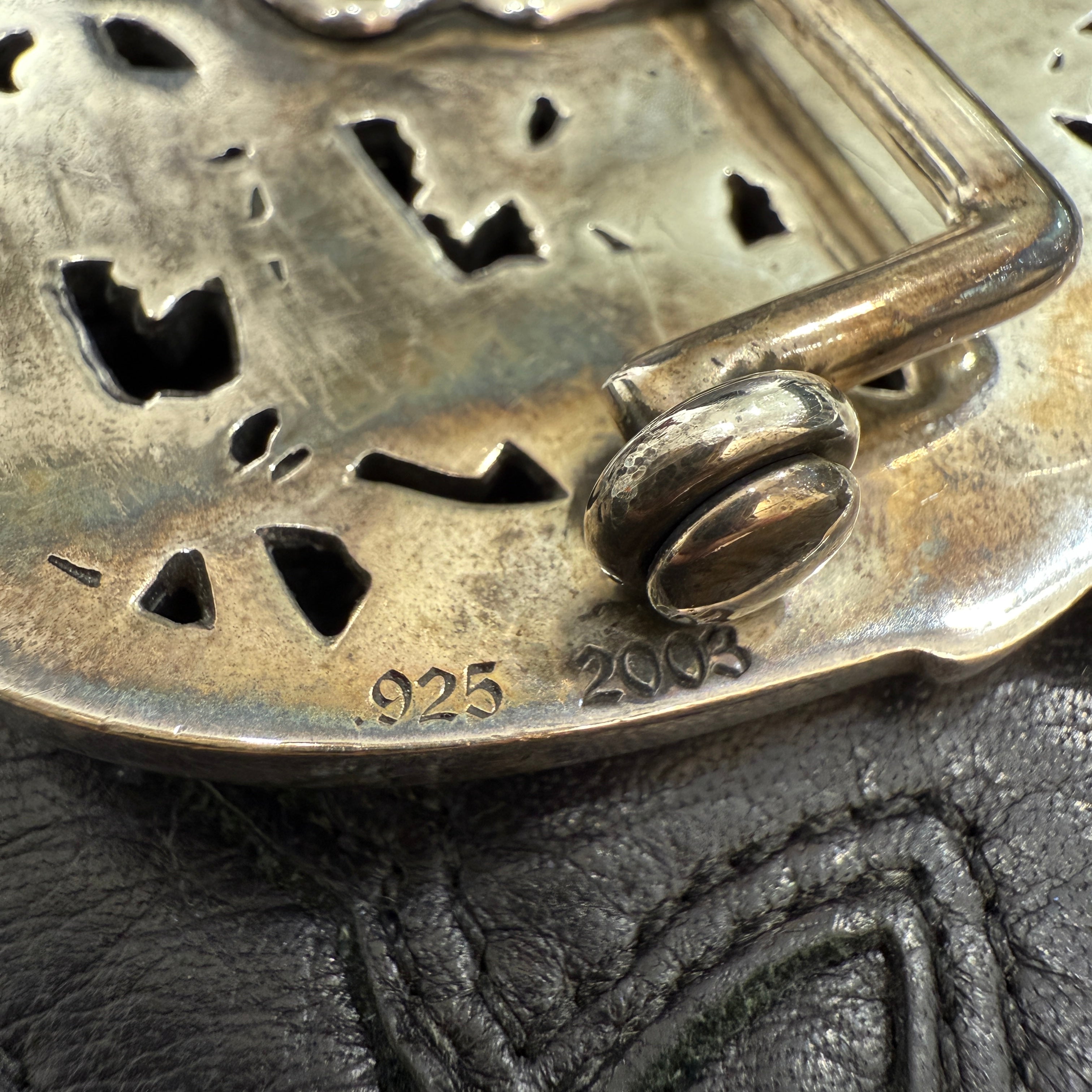 CHROME HEARTS 1.5 Cemetery Cross Silver Buckle クロムハーツ 1.5 セメタリークロス シルバー バックル