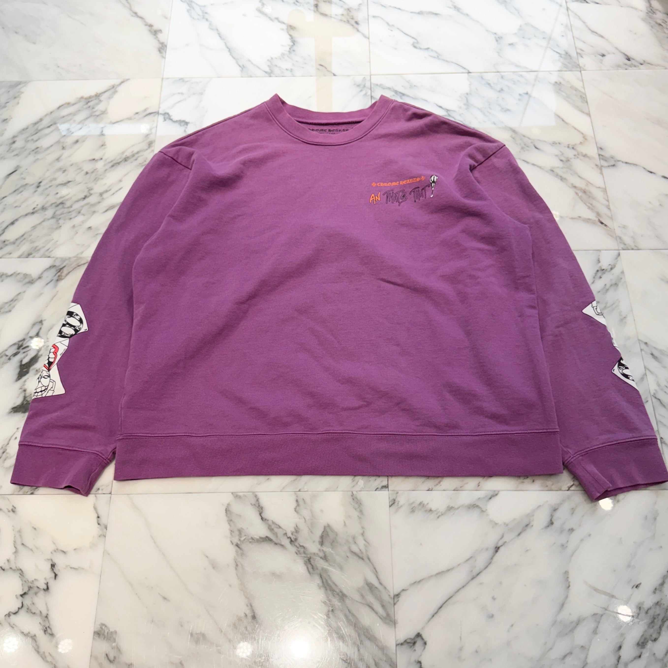 CHROME HEARTS × MATTY BOY 2024AW "I WANT MORE NOT LESS" Crew Neck Sweat Shirt Size XXL クロムハーツ × マッティボーイ "アイウォントモアノットレス" クルーネックスウェットシャツ サイズXXL