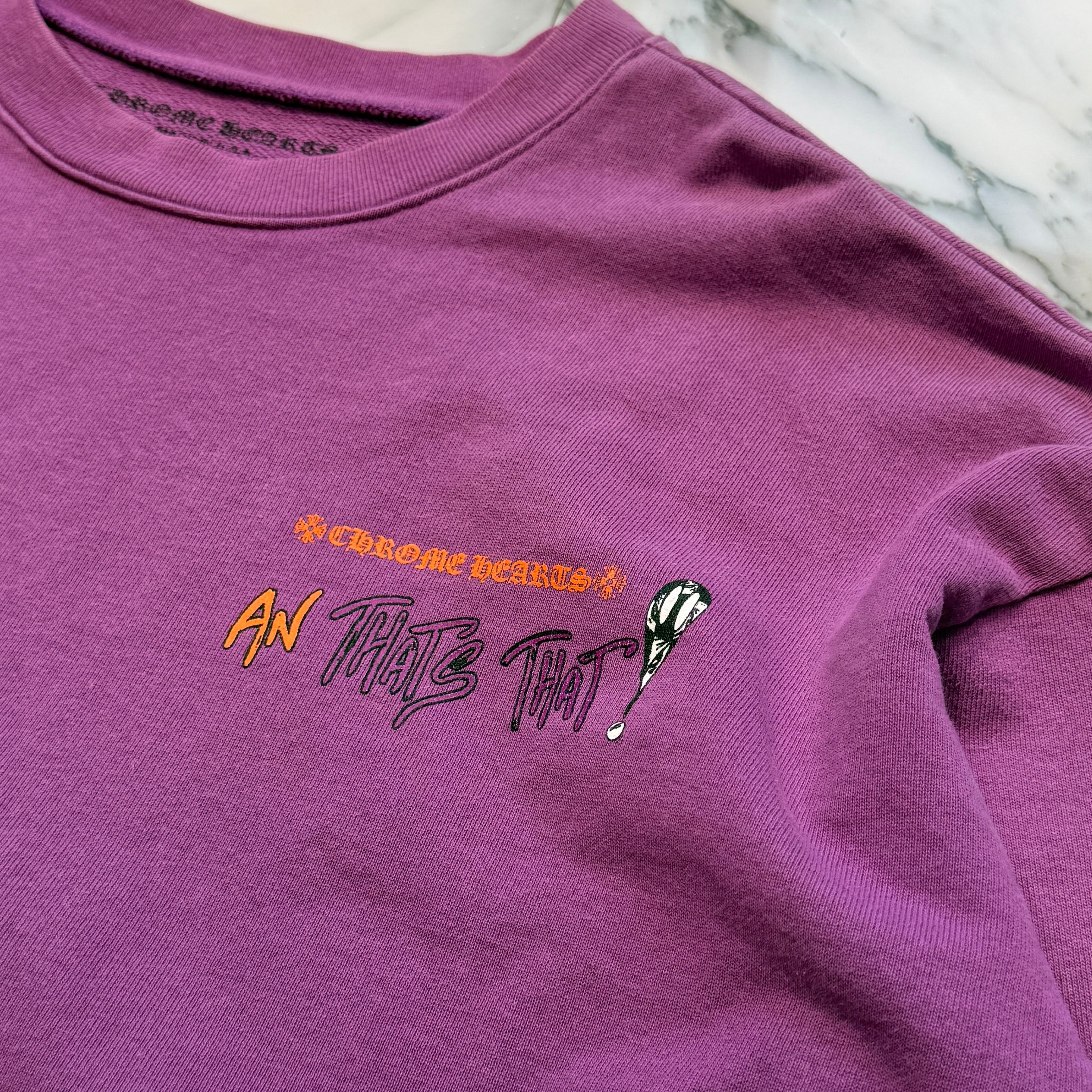 CHROME HEARTS × MATTY BOY 2024AW "I WANT MORE NOT LESS" Crew Neck Sweat Shirt Size XXL クロムハーツ × マッティボーイ "アイウォントモアノットレス" クルーネックスウェットシャツ サイズXXL