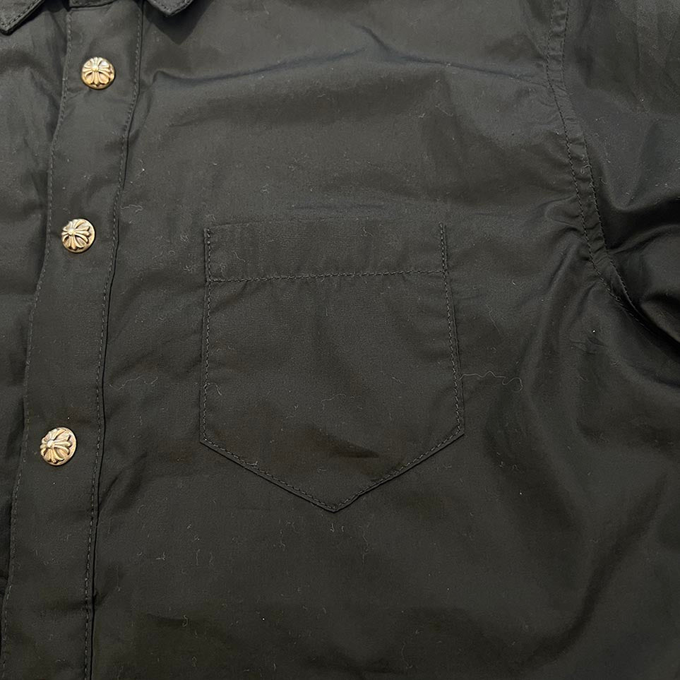 CHROME HEARTS YNOT Cross Ball Button Down Shirt Size S クロムハーツ ワイノット クロスボールボタン ダウンシャツ サイズS