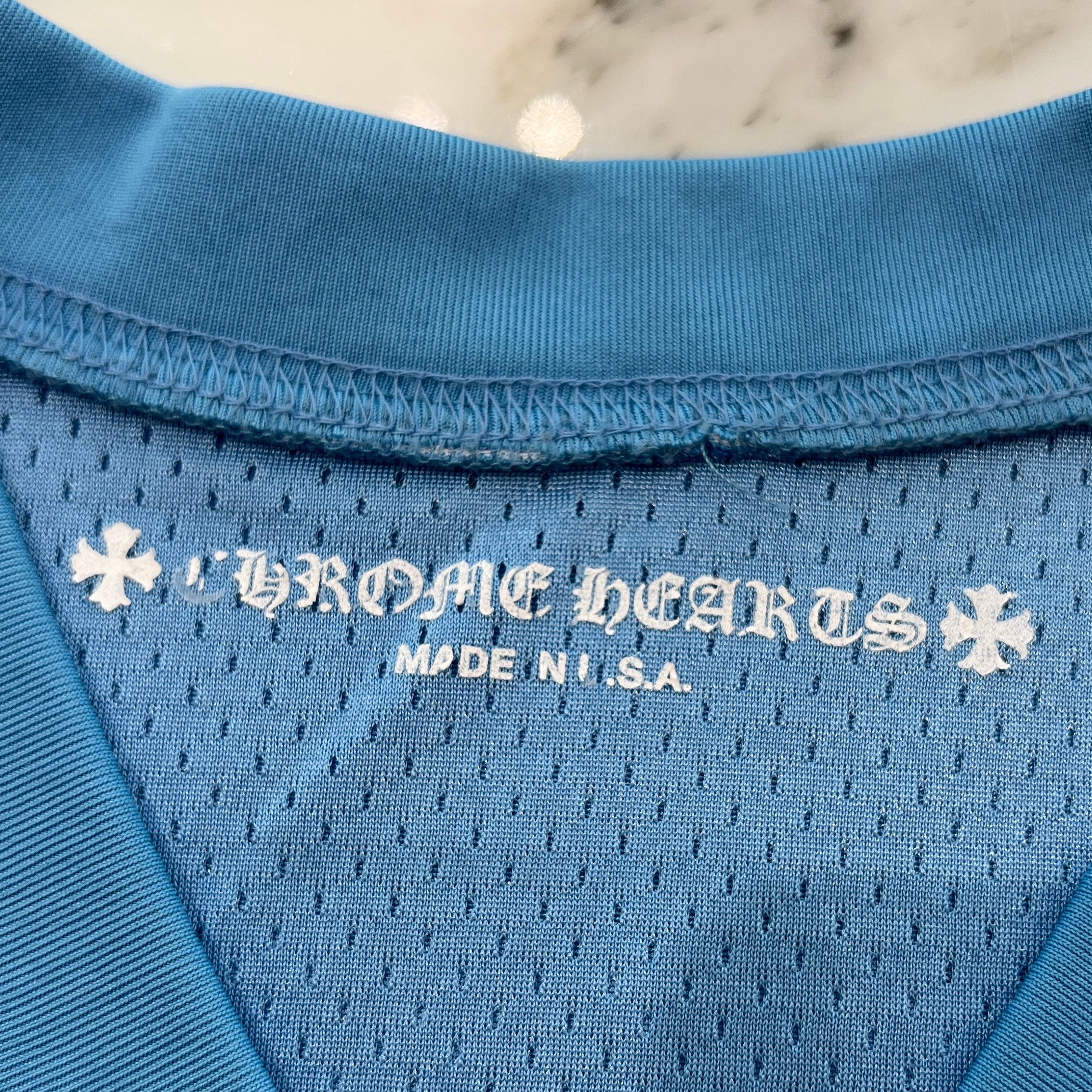 CHROME HEARTS Mesh Warm Up Jersey Size L クロムハーツ メッシュ
