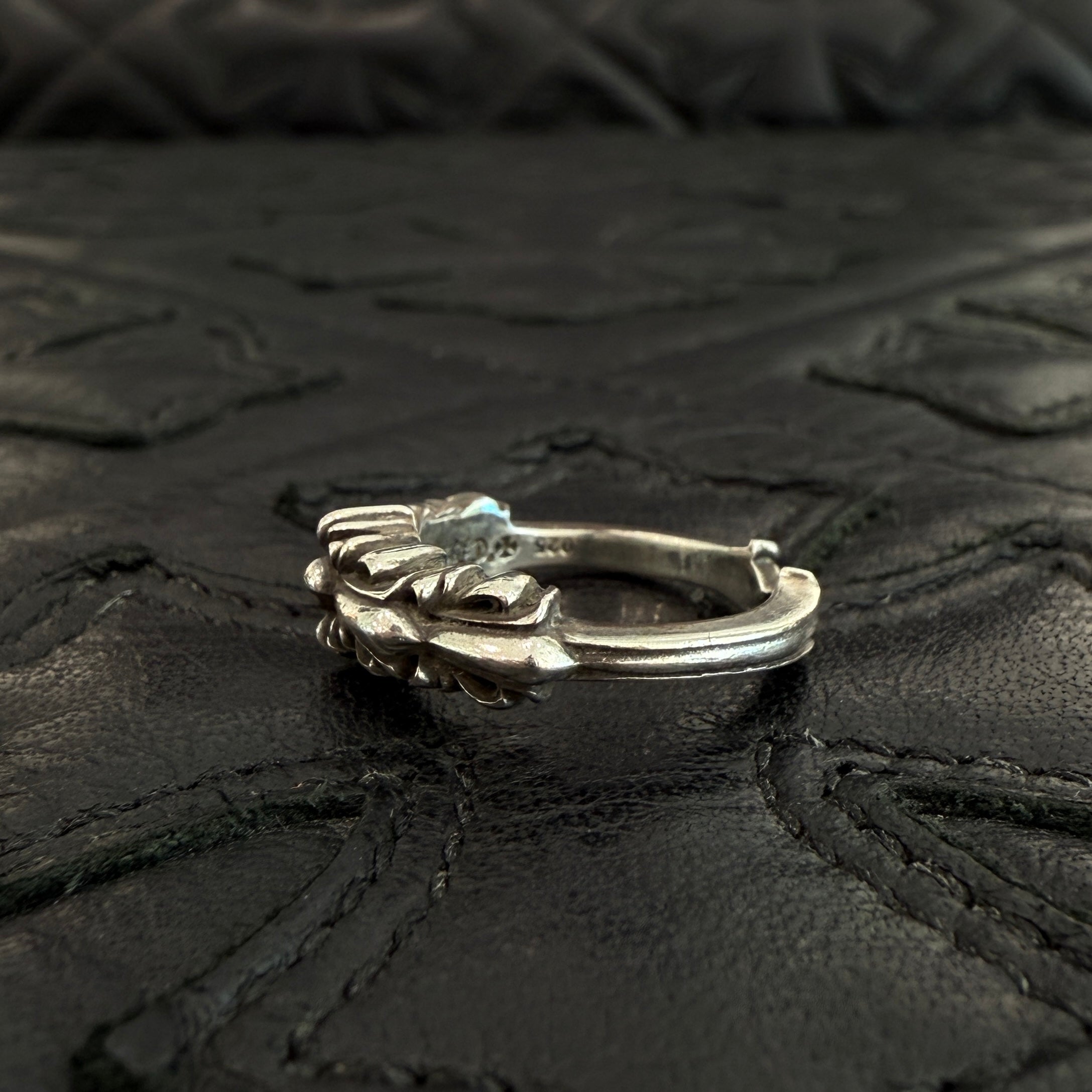 CHROME HEARTS Baby Classic Double Floral Cross Ring Size 8号 クロムハーツ ベイビークラシック ダブルフローラルクロス リング サイズ8号