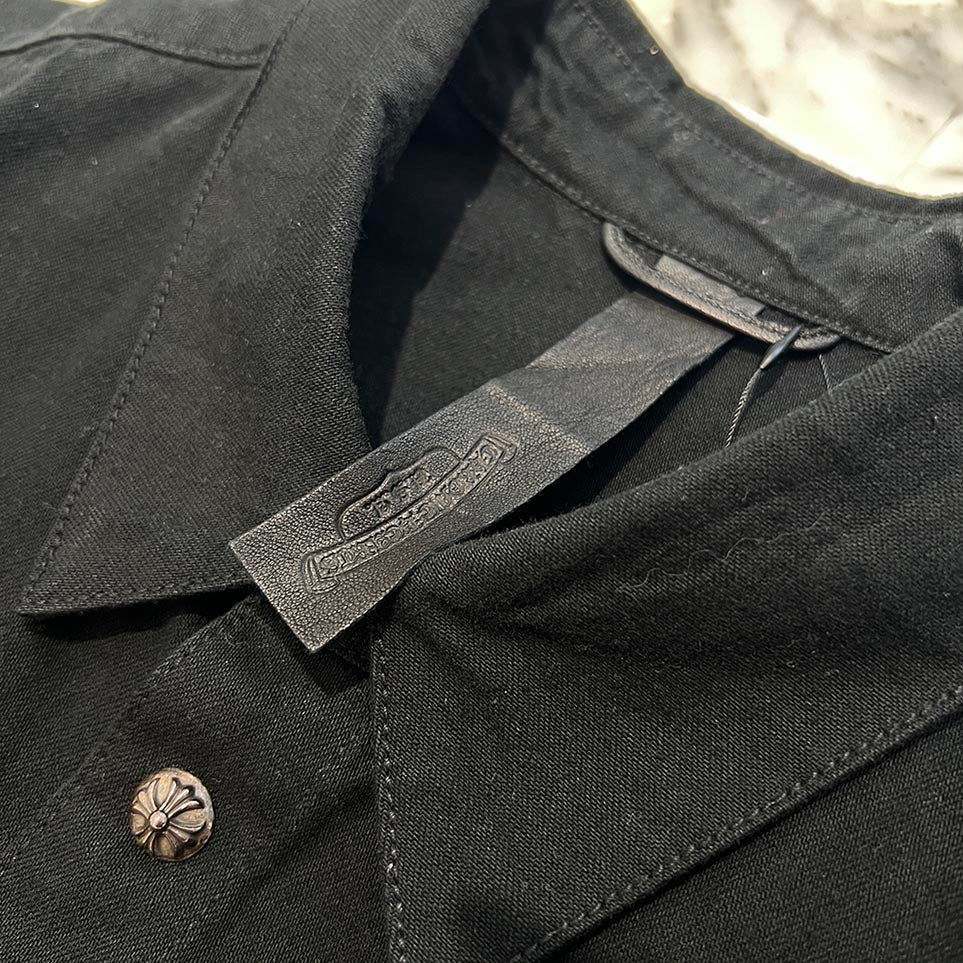 CHROME HEARTS Y NOT LAST BITE COVER ALL DENIM SHIRT Size XL クロムハーツ ワイノット ラストバイト カバーオール デニムシャツ サイズXL